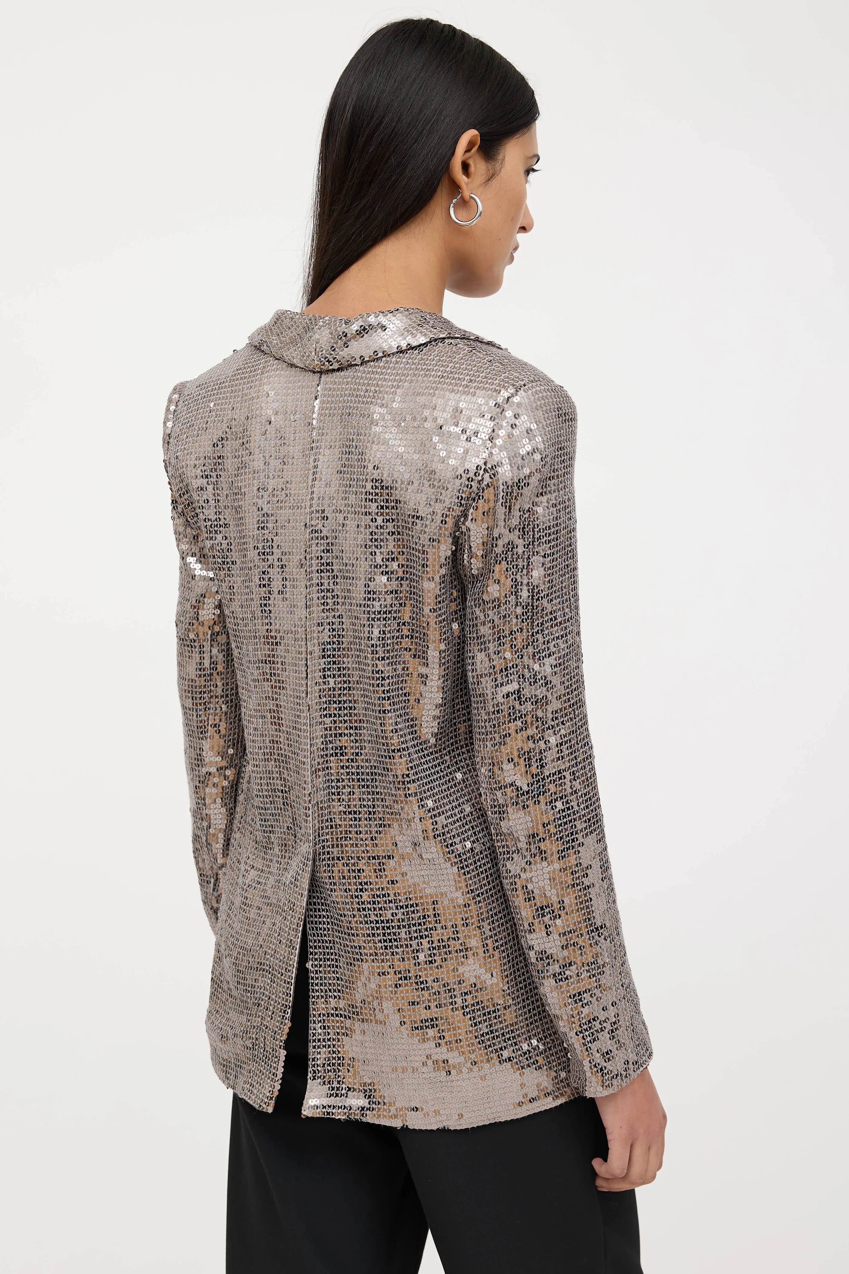 Sequin Shawl Blazer sold by VSP Consignment product image thumbnail 4