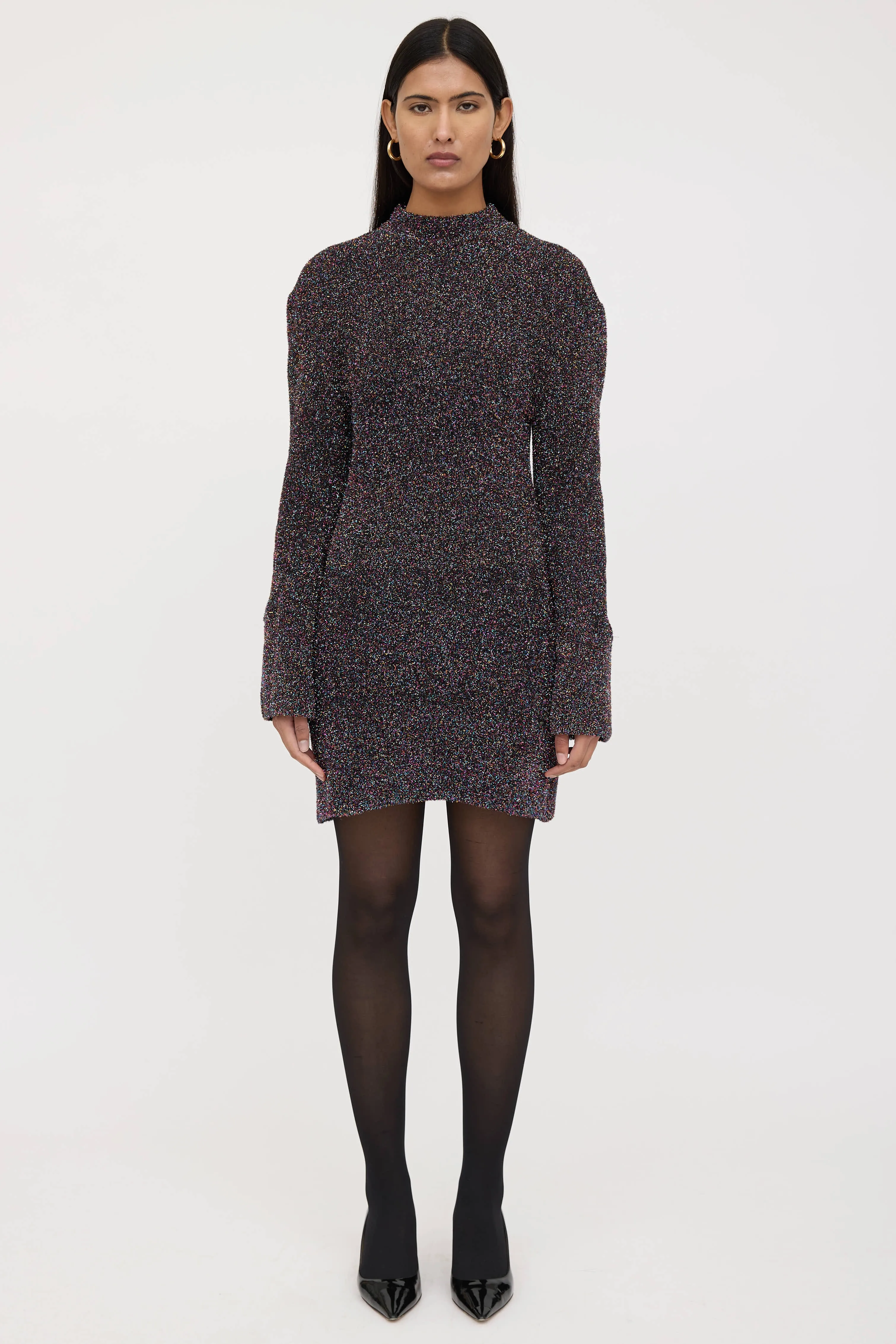 Metallic Tinsel Midi Dress sold by VSP Consignment product image thumbnail 5