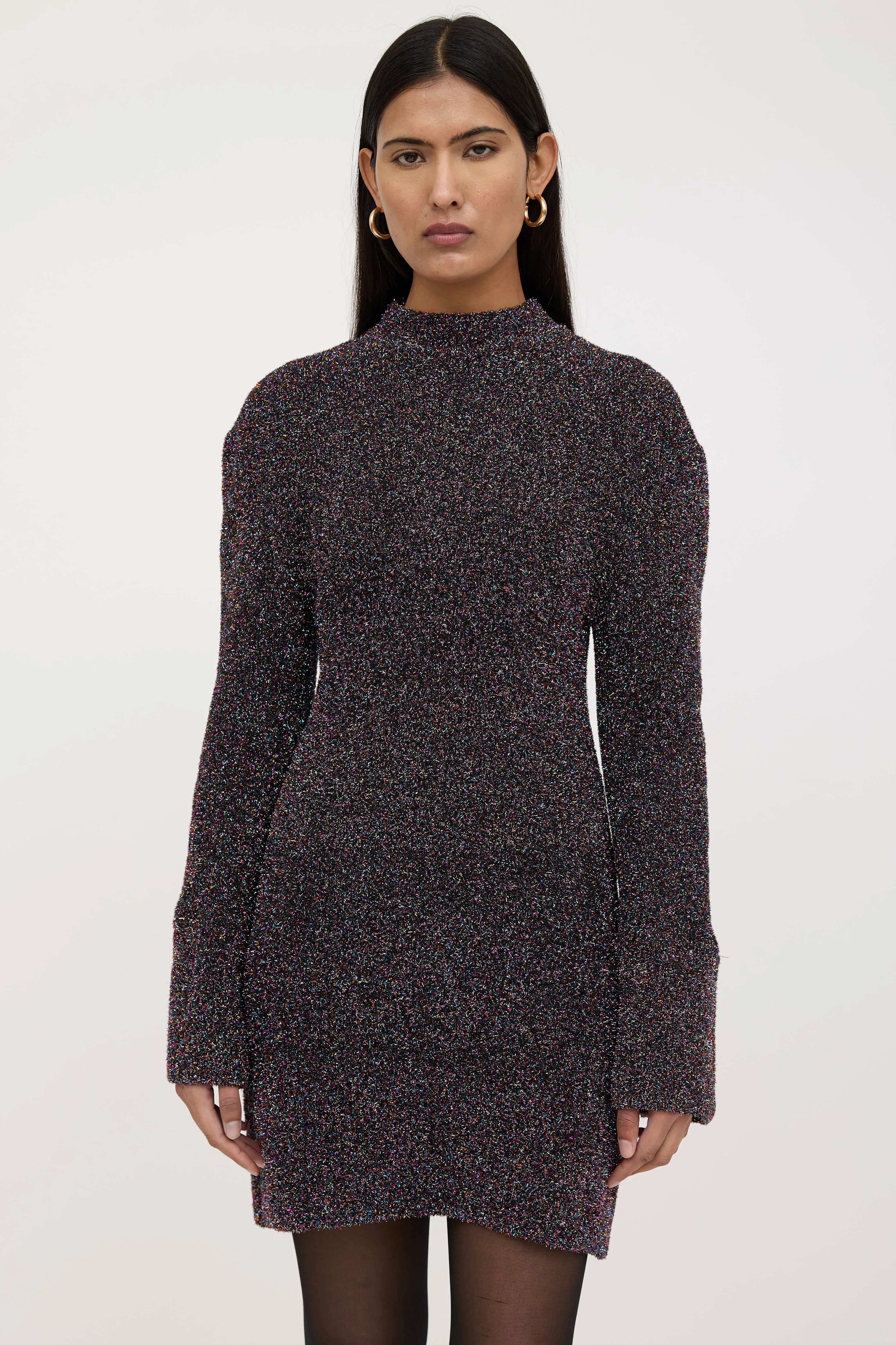 Metallic Tinsel Midi Dress sold by VSP Consignment product image thumbnail 2