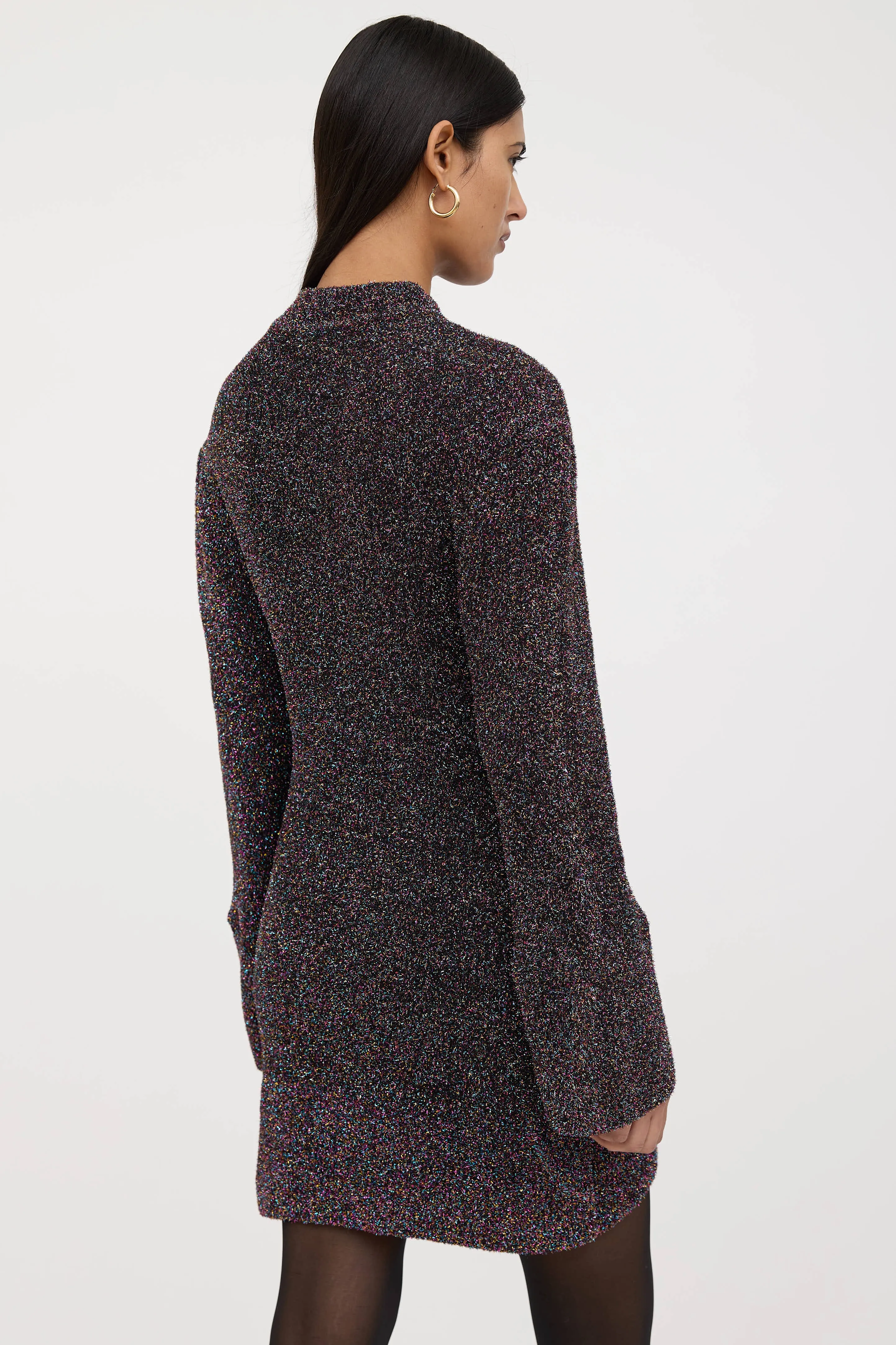 Metallic Tinsel Midi Dress sold by VSP Consignment product image thumbnail 4