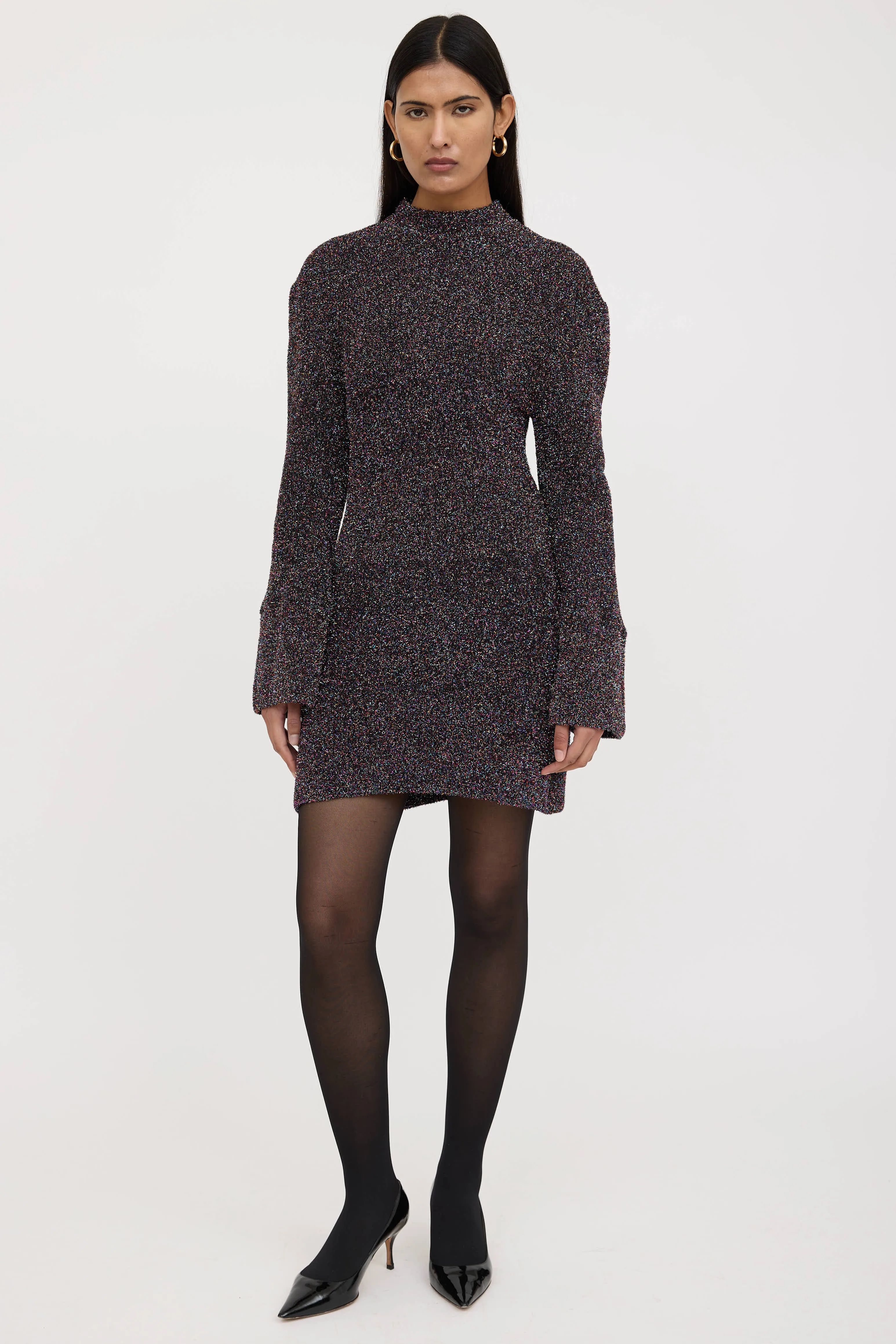 Metallic Tinsel Midi Dress sold by VSP Consignment