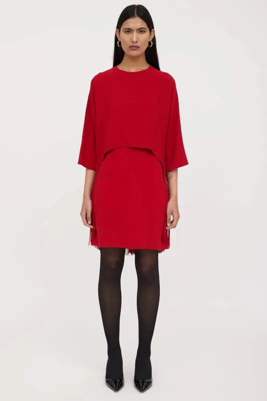 Fringe Layered Dress sold by VSP Consignment