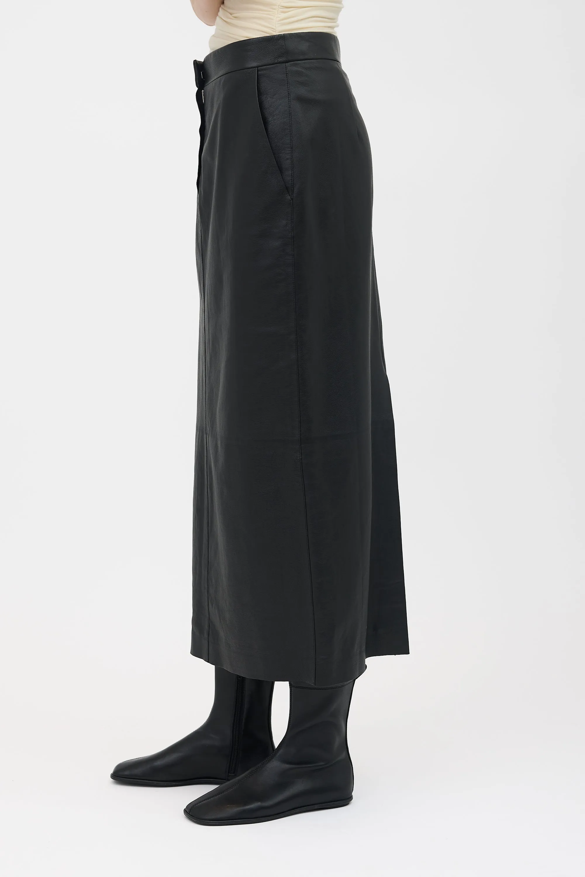Leather Sebas Midi Skirt sold by VSP Consignment product image thumbnail 3