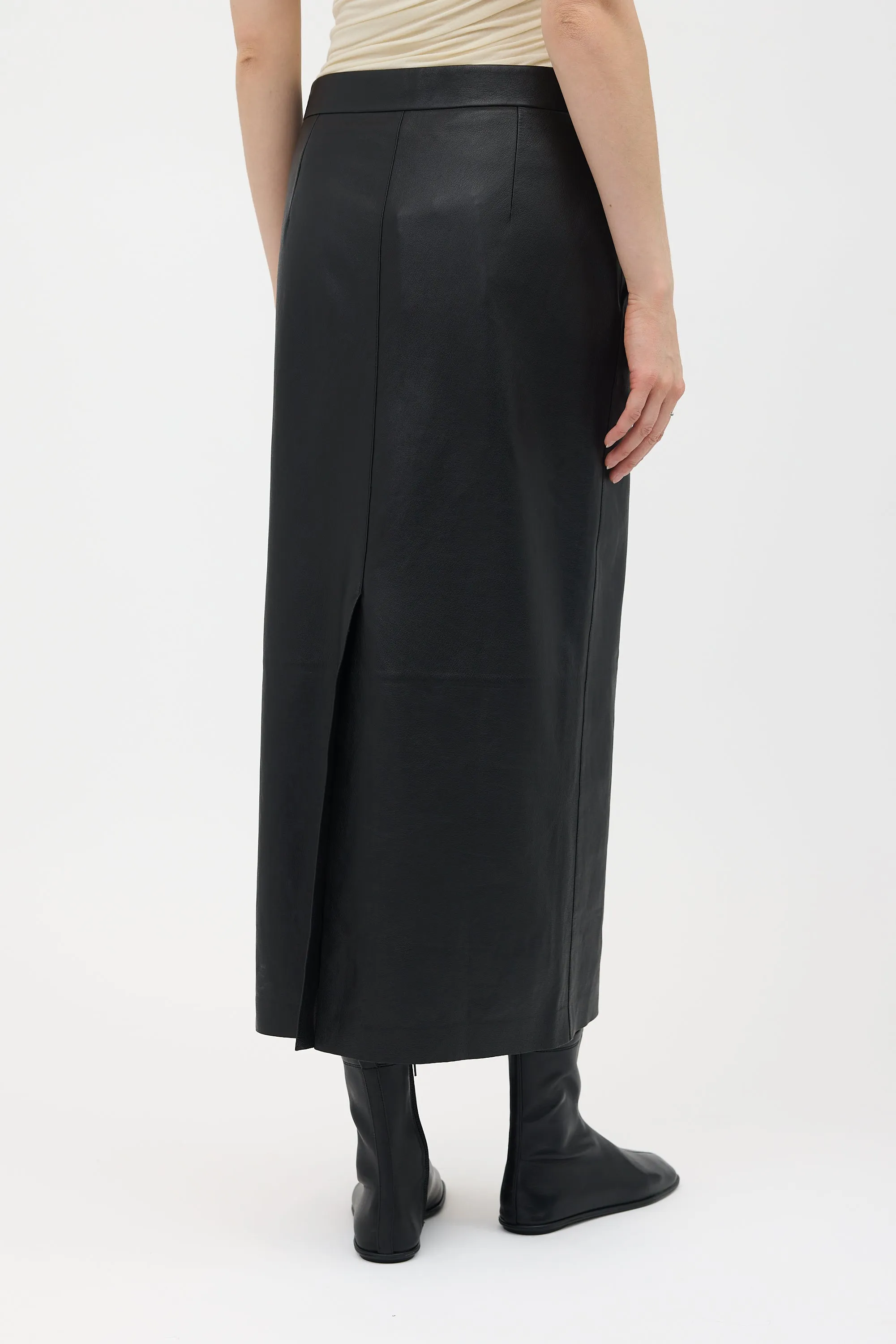 Leather Sebas Midi Skirt sold by VSP Consignment product image thumbnail 4