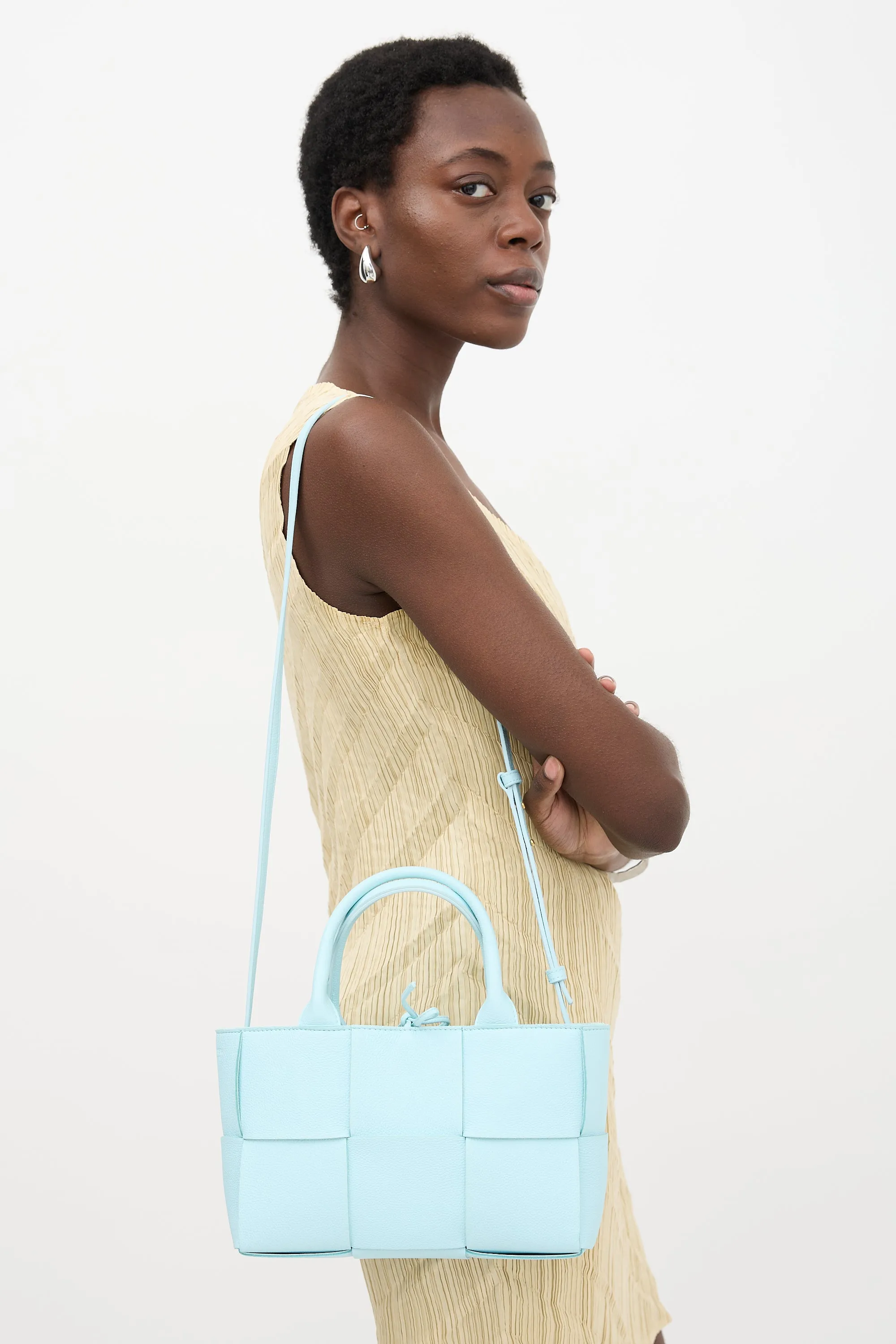 Leather Small Arco Tote Bag sold by VSP Consignment product image thumbnail 5