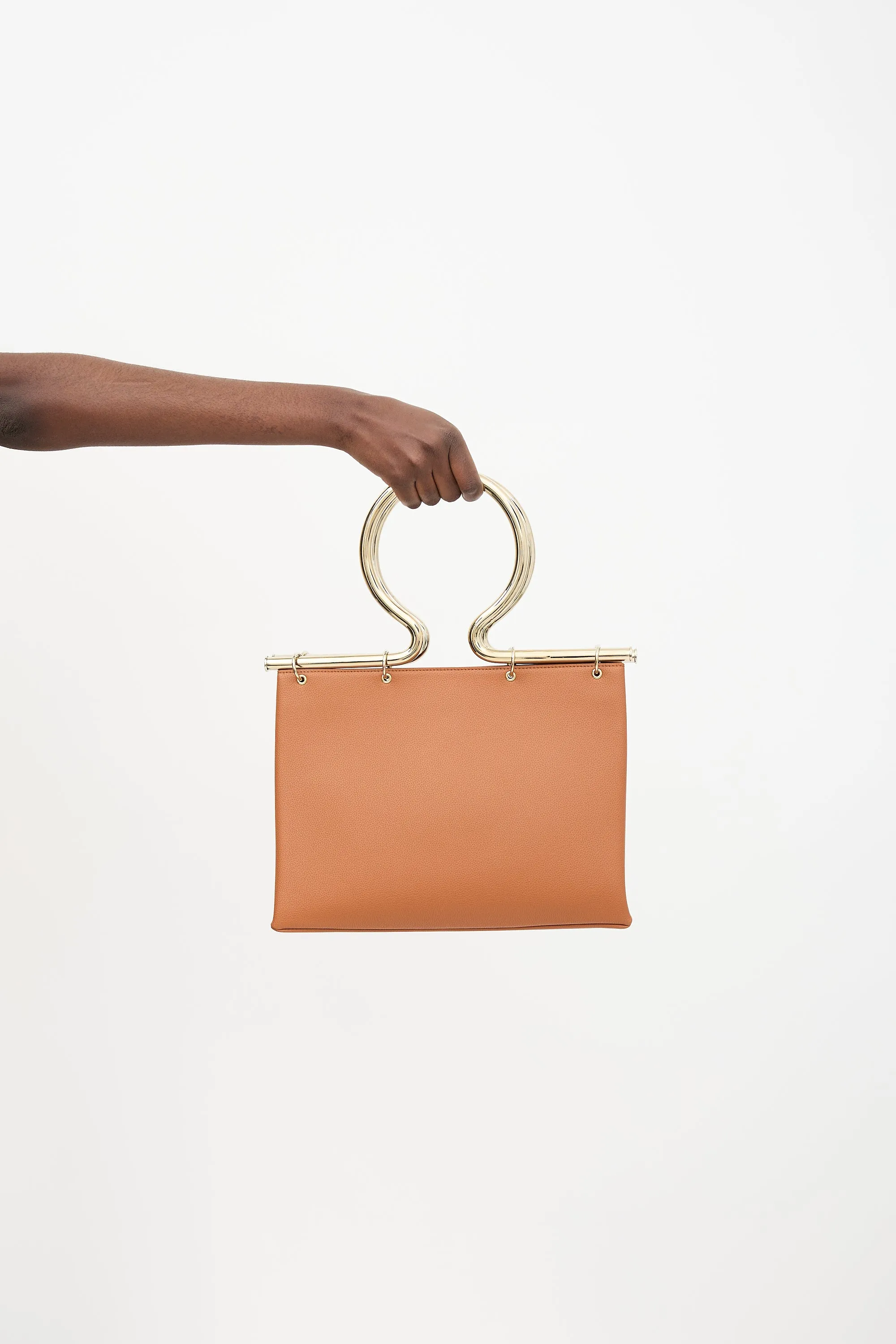 Leather Rose Briefcase Bag sold by VSP Consignment product image thumbnail 3