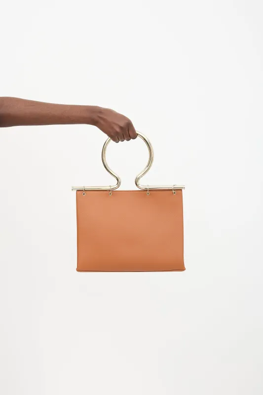 Leather Rose Briefcase Bag sold by VSP Consignment