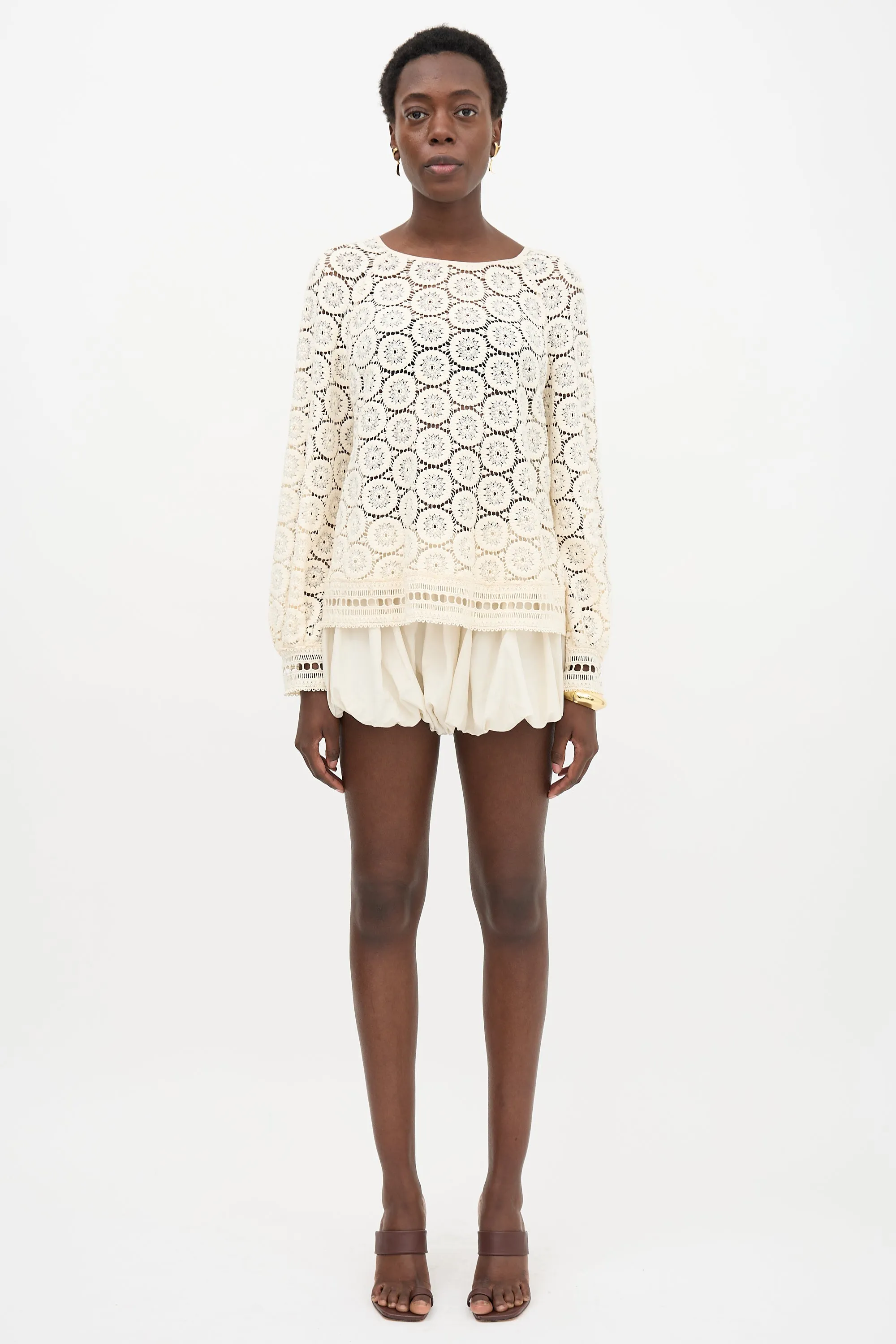 Crochet Lace Blouse sold by VSP Consignment product image thumbnail 2