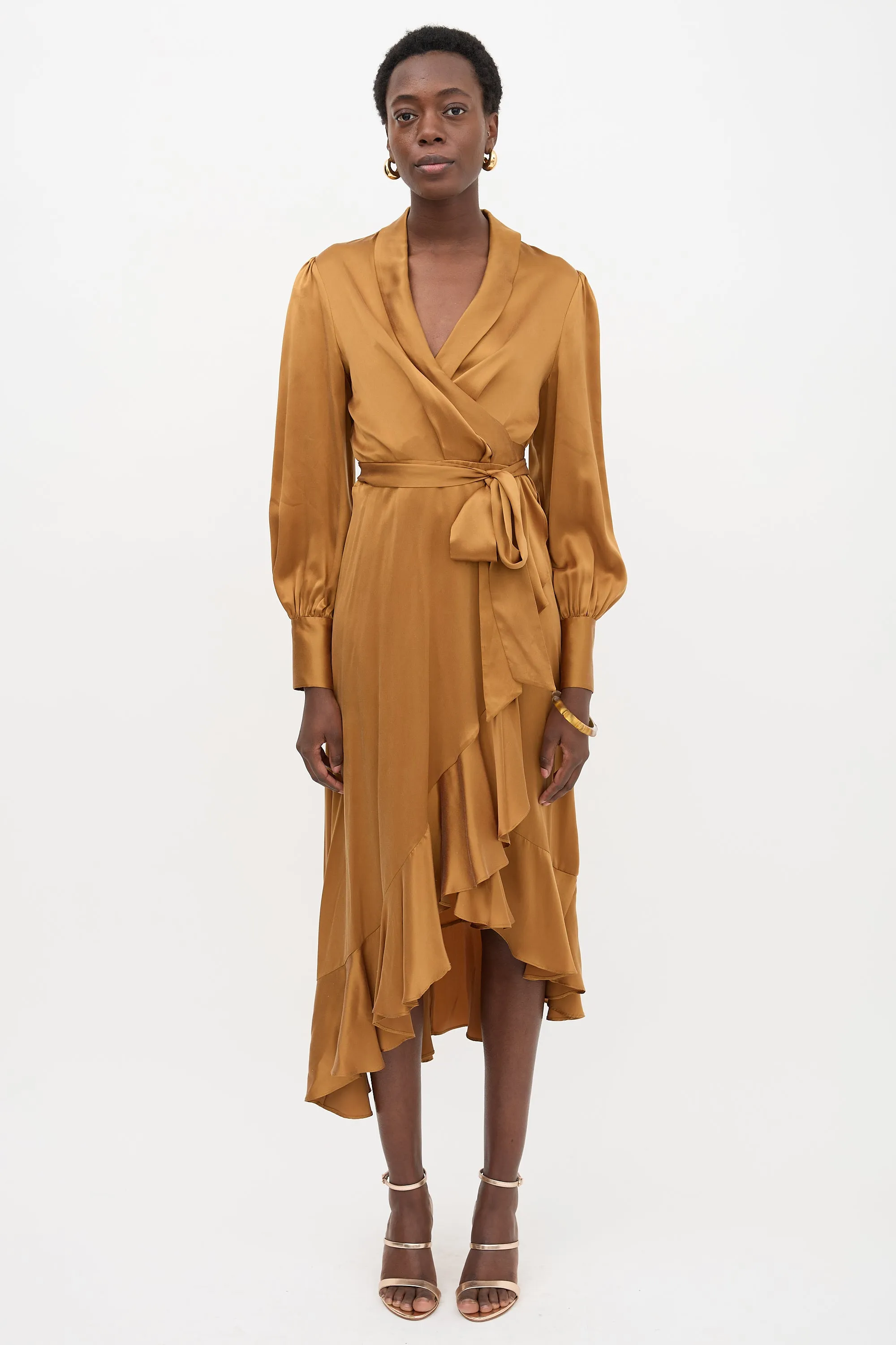 Silk Wrap Dress sold by VSP Consignment