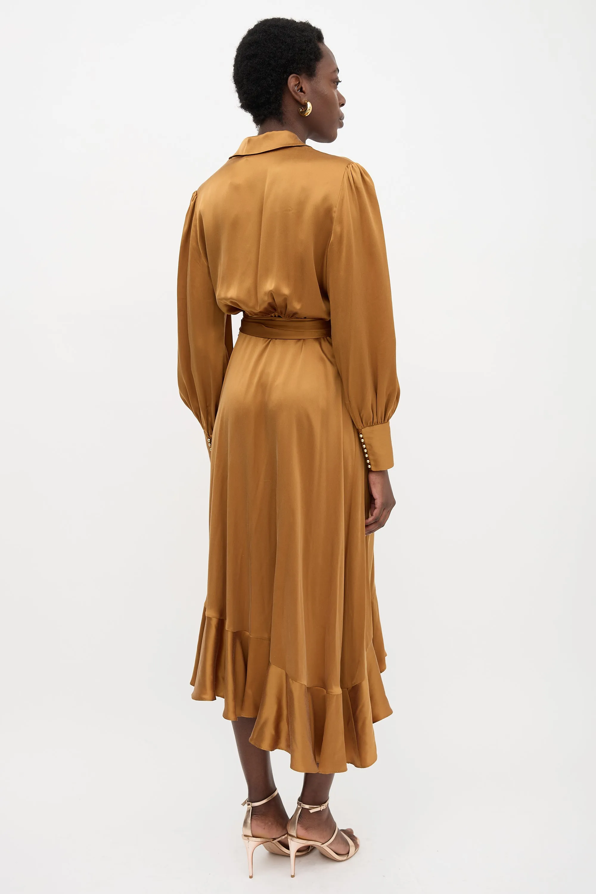Silk Wrap Dress sold by VSP Consignment product image thumbnail 4