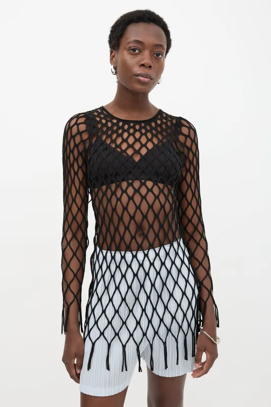 Knit Mesh Dress made by Christopher Esber