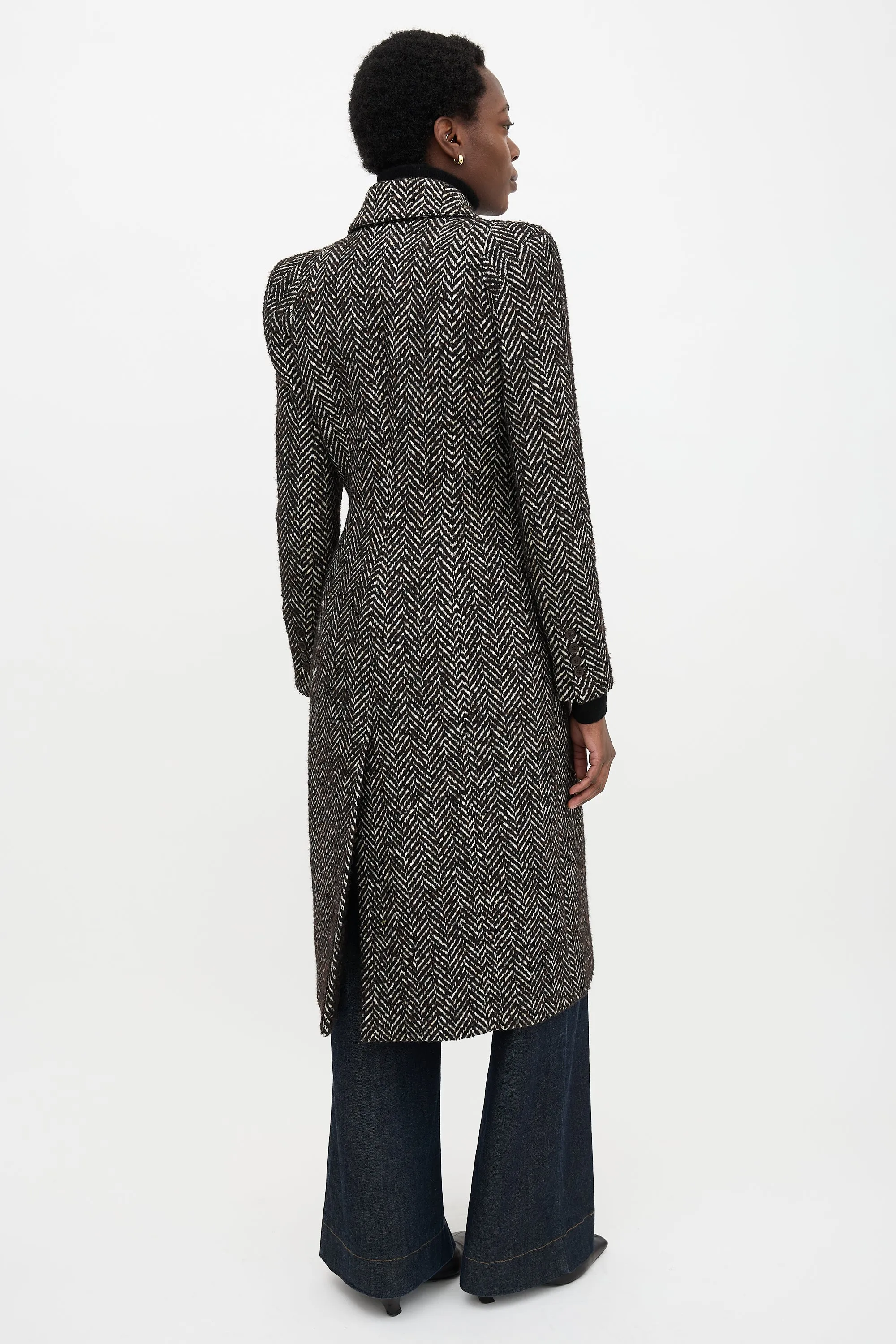 Wool Pagoda Brando Coat sold by VSP Consignment product image thumbnail 4