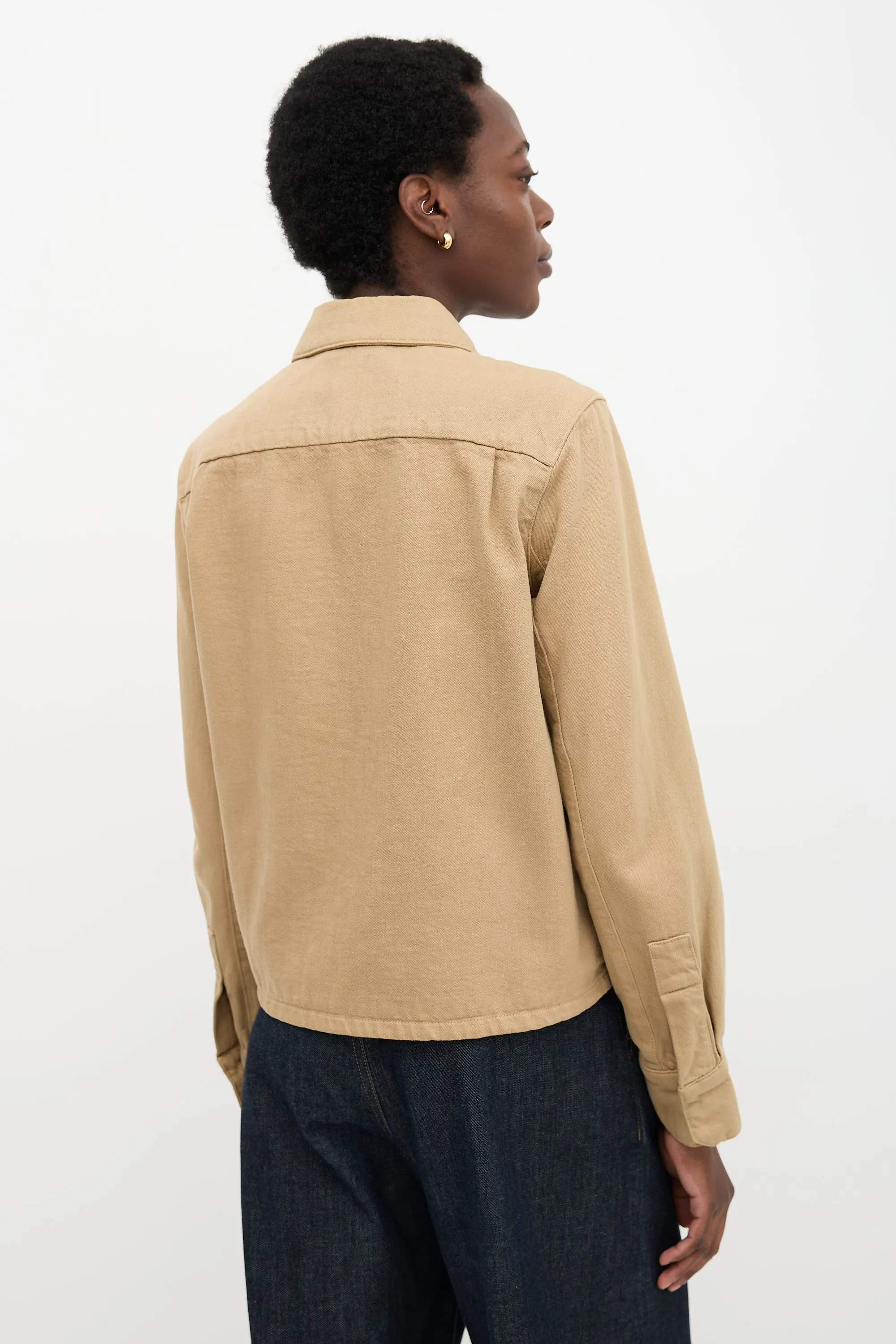 Denim Point Collar Shirt sold by VSP Consignment product image thumbnail 4