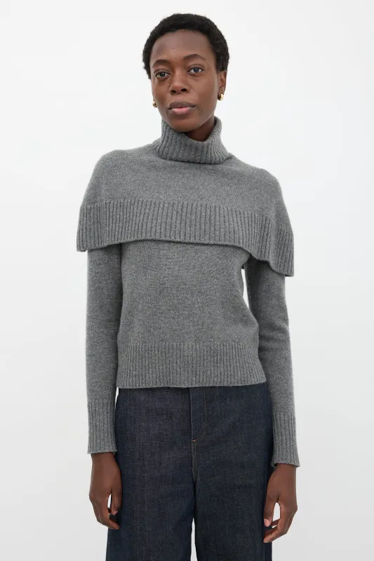 Cashmere Ruffle Sweater sold by VSP Consignment