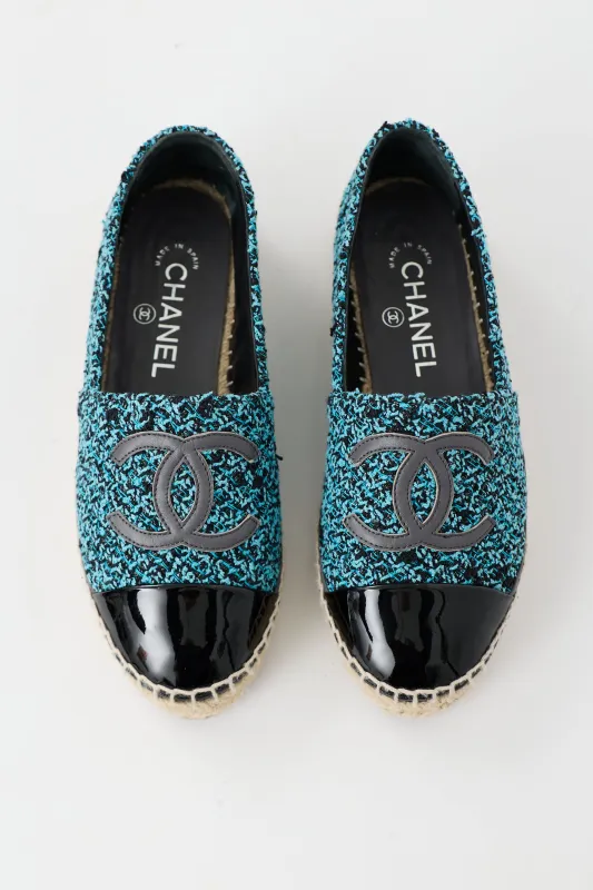 Tweed CC Espadrille Flat sold by VSP Consignment