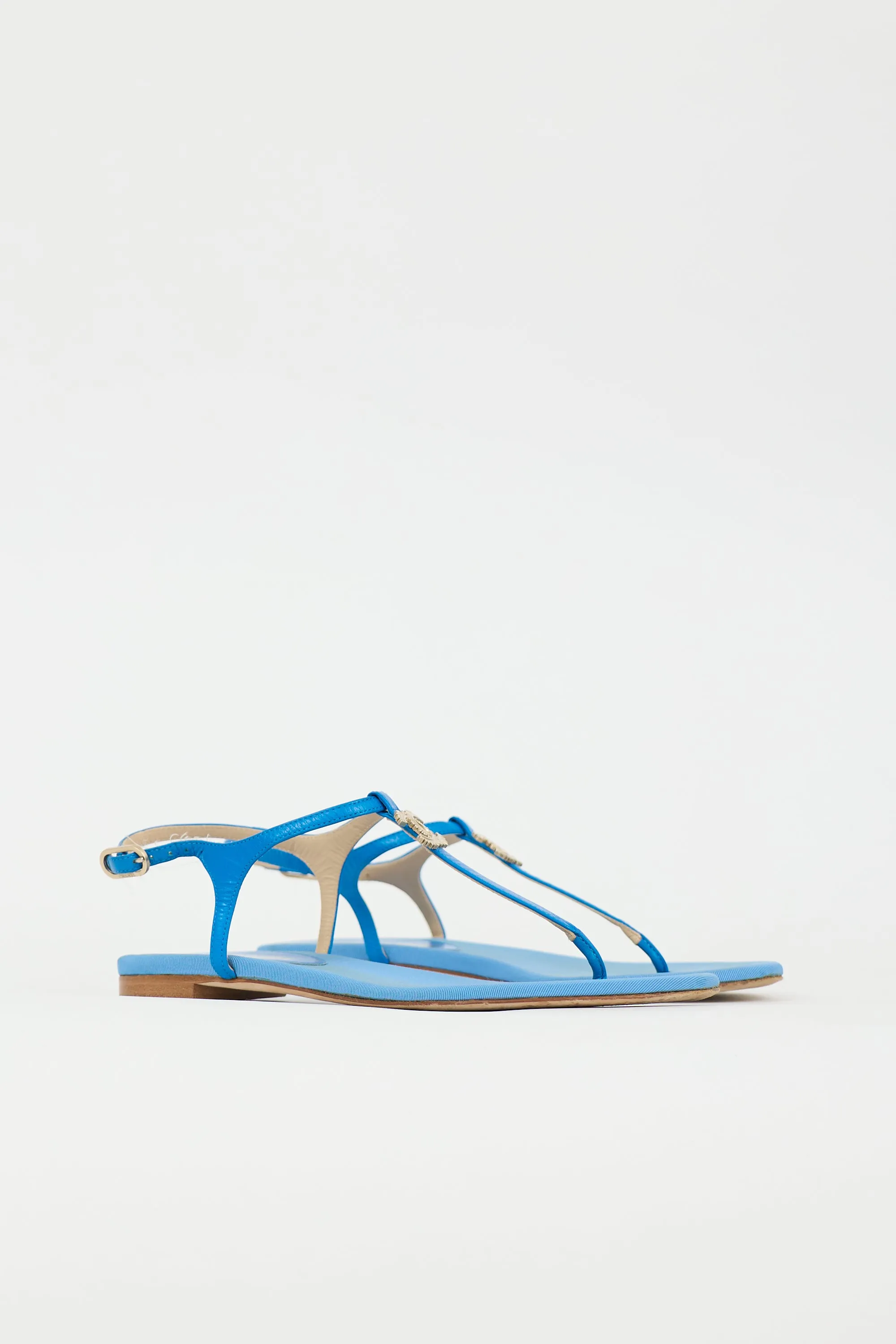 Satin CC Sandal sold by VSP Consignment product image thumbnail 4
