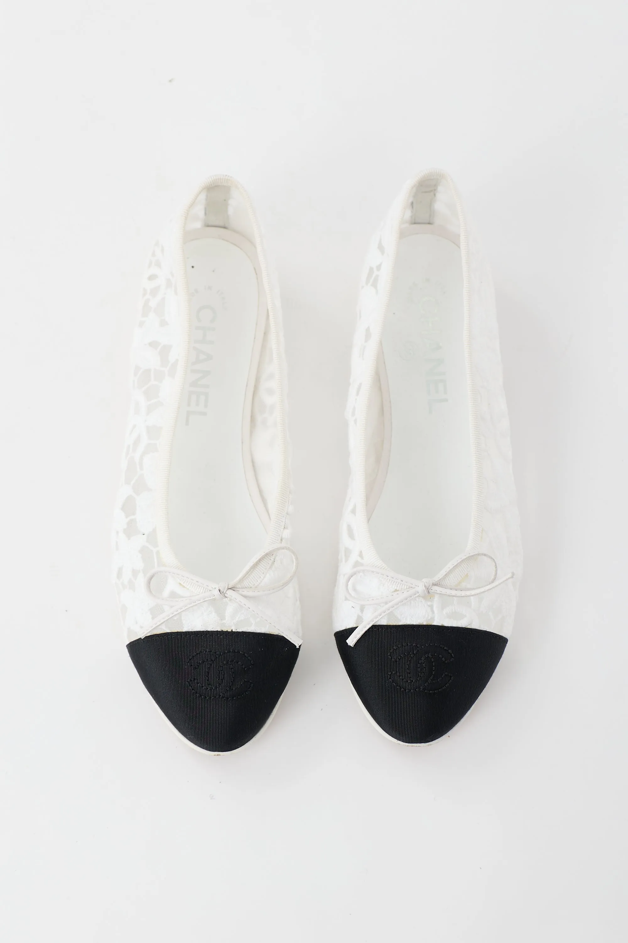 Lace CC Ballet Flat sold by VSP Consignment