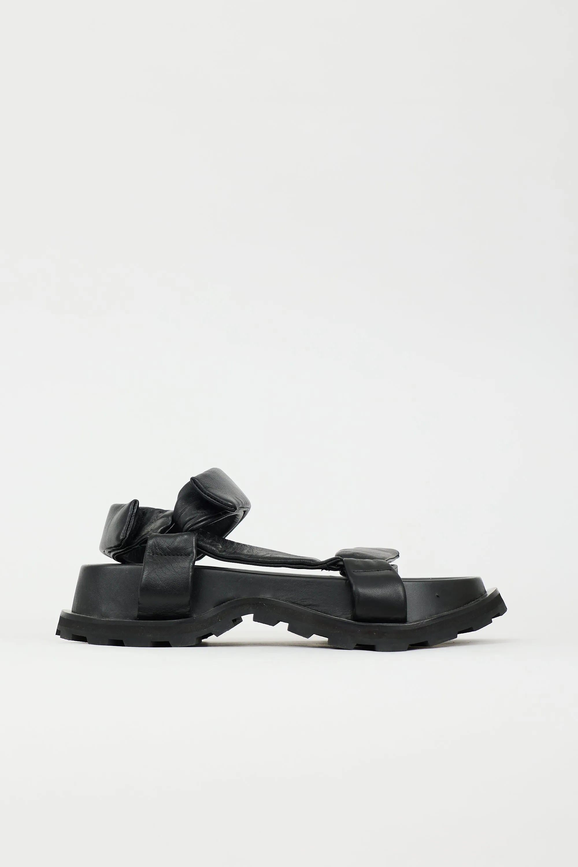 Leather Platform Sandal sold by VSP Consignment