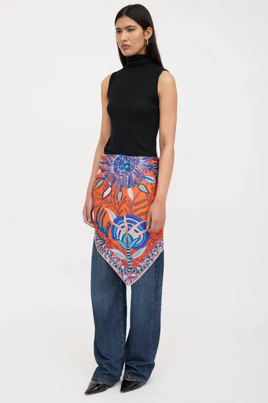 Flowers of South Africa Scarf made by Hermes