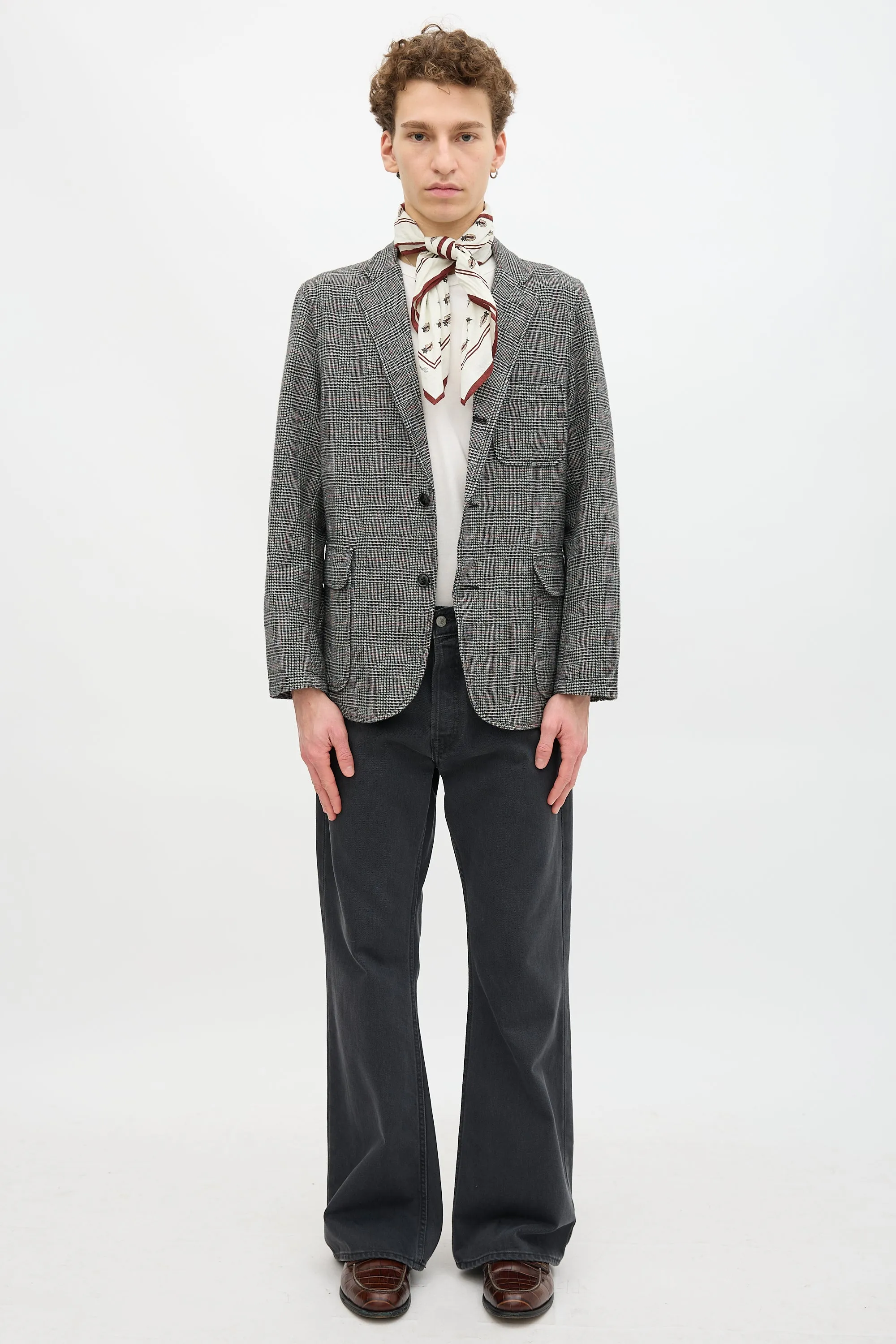 Wool Glen Plaid Blazer sold by VSP Consignment product image thumbnail 2