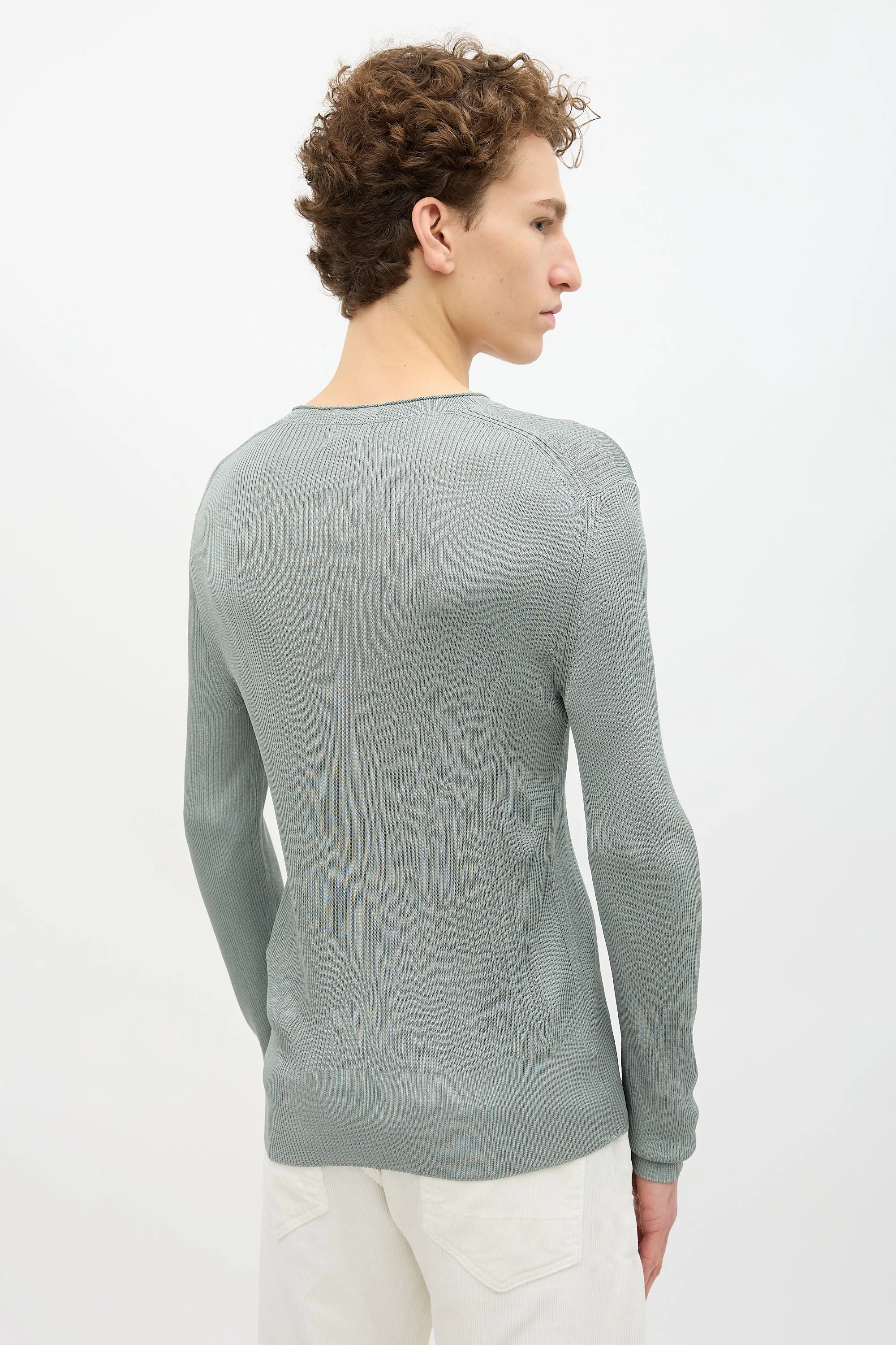 Silk V-Neck Sweater sold by VSP Consignment product image thumbnail 4