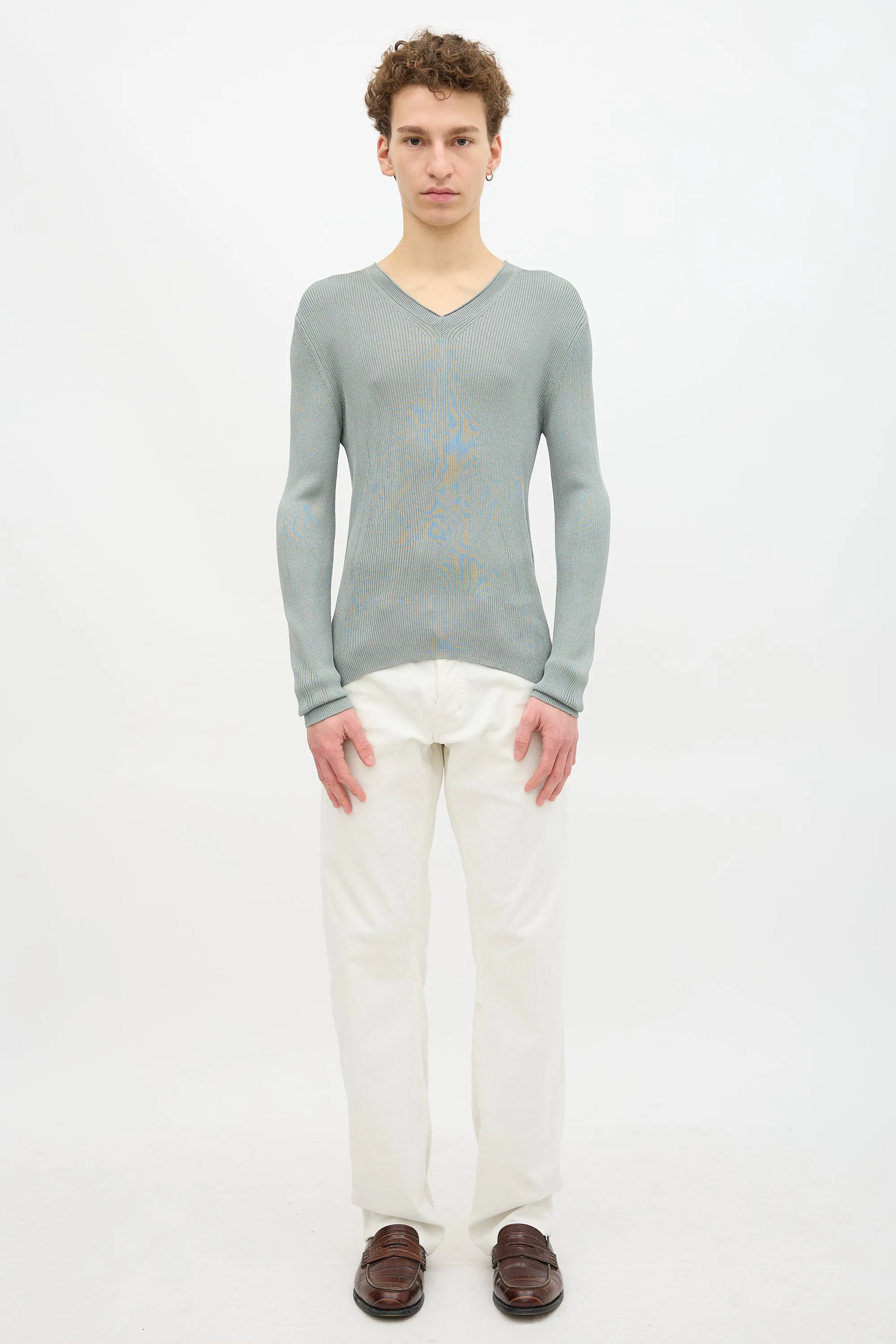 Silk V-Neck Sweater sold by VSP Consignment product image thumbnail 2