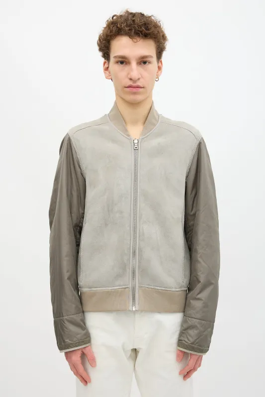 Nylon & Shearling Lined Bomber Jacket sold by VSP Consignment