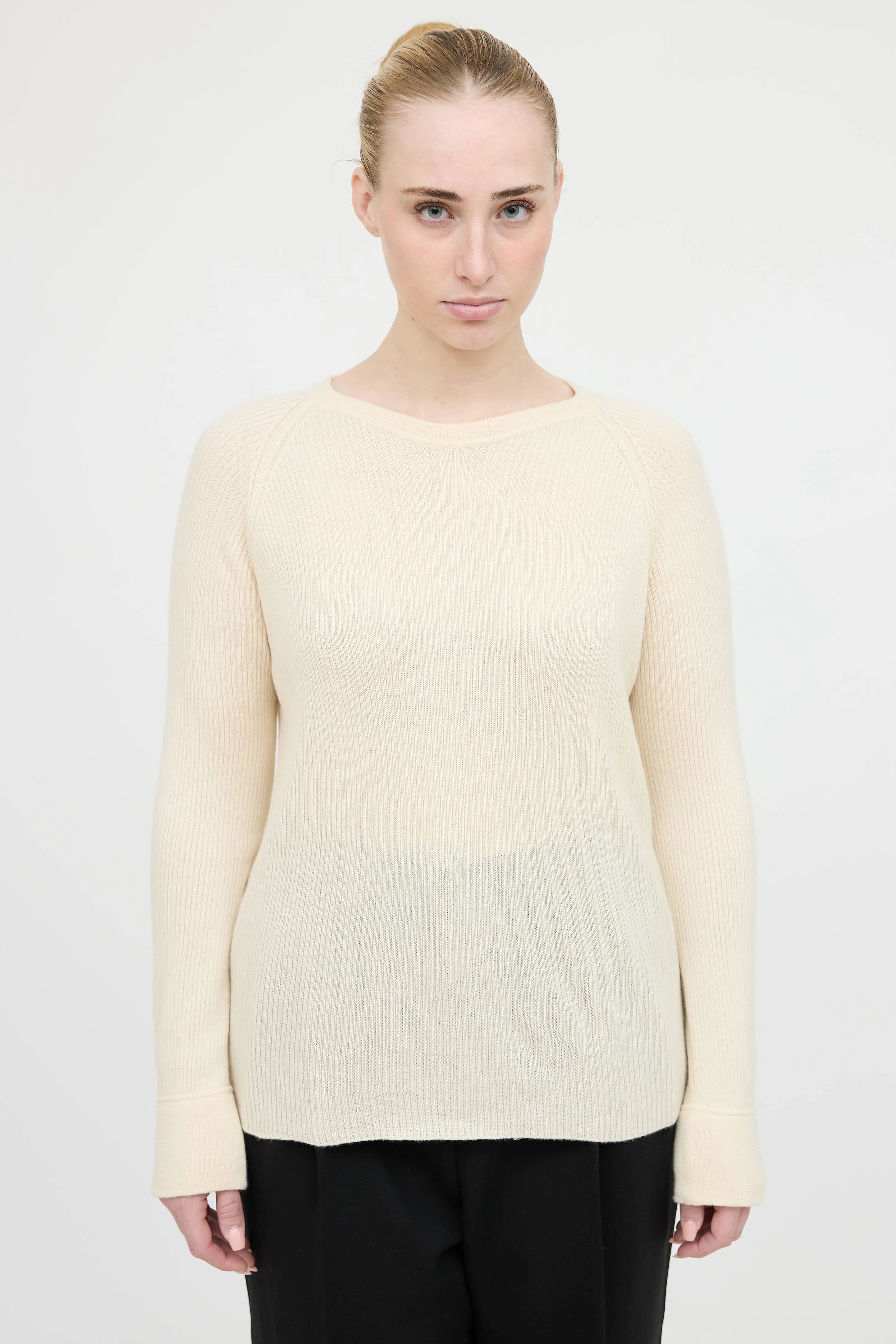 Cashmere Ribbed Top sold by VSP Consignment