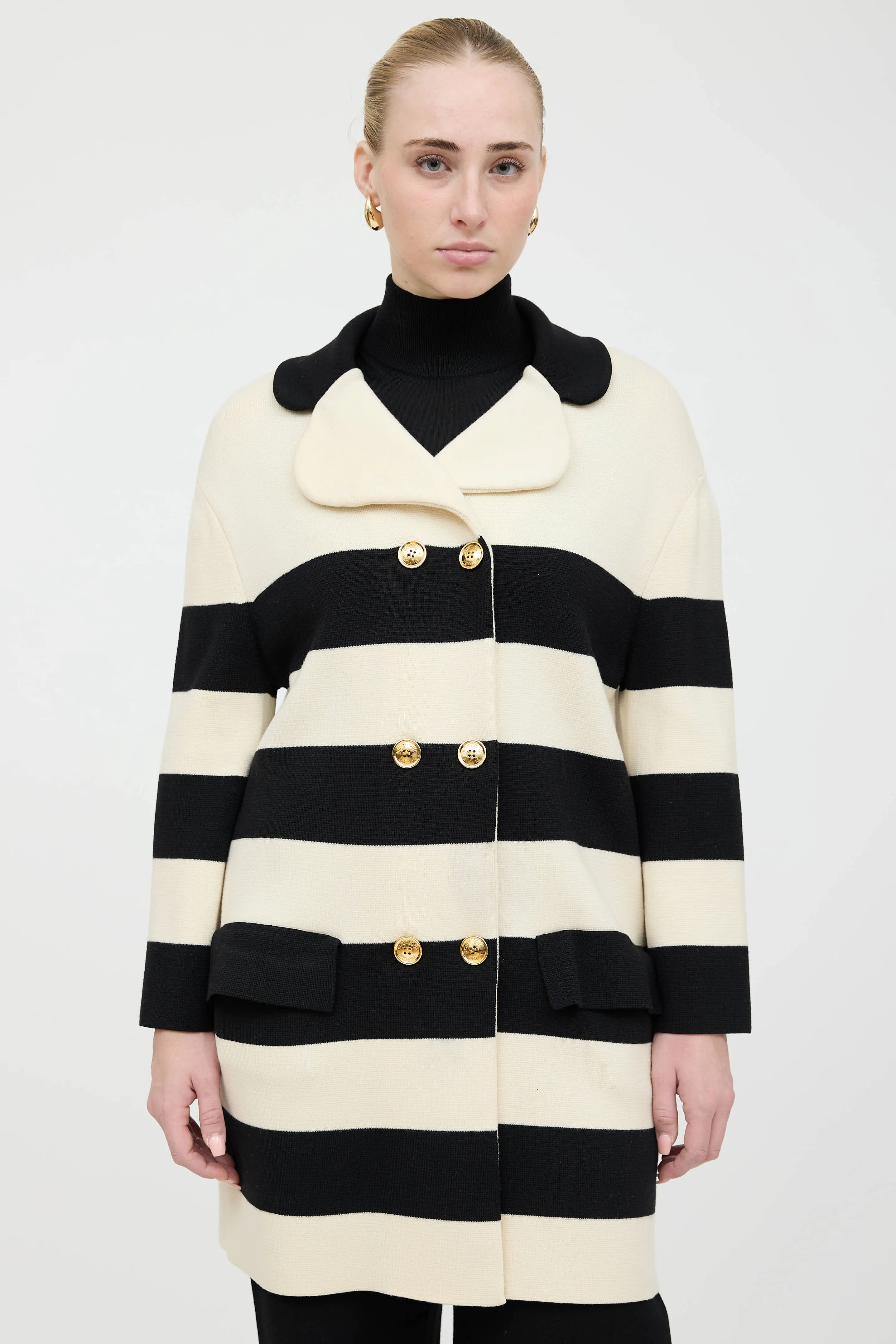 Boutique Striped Coat sold by VSP Consignment