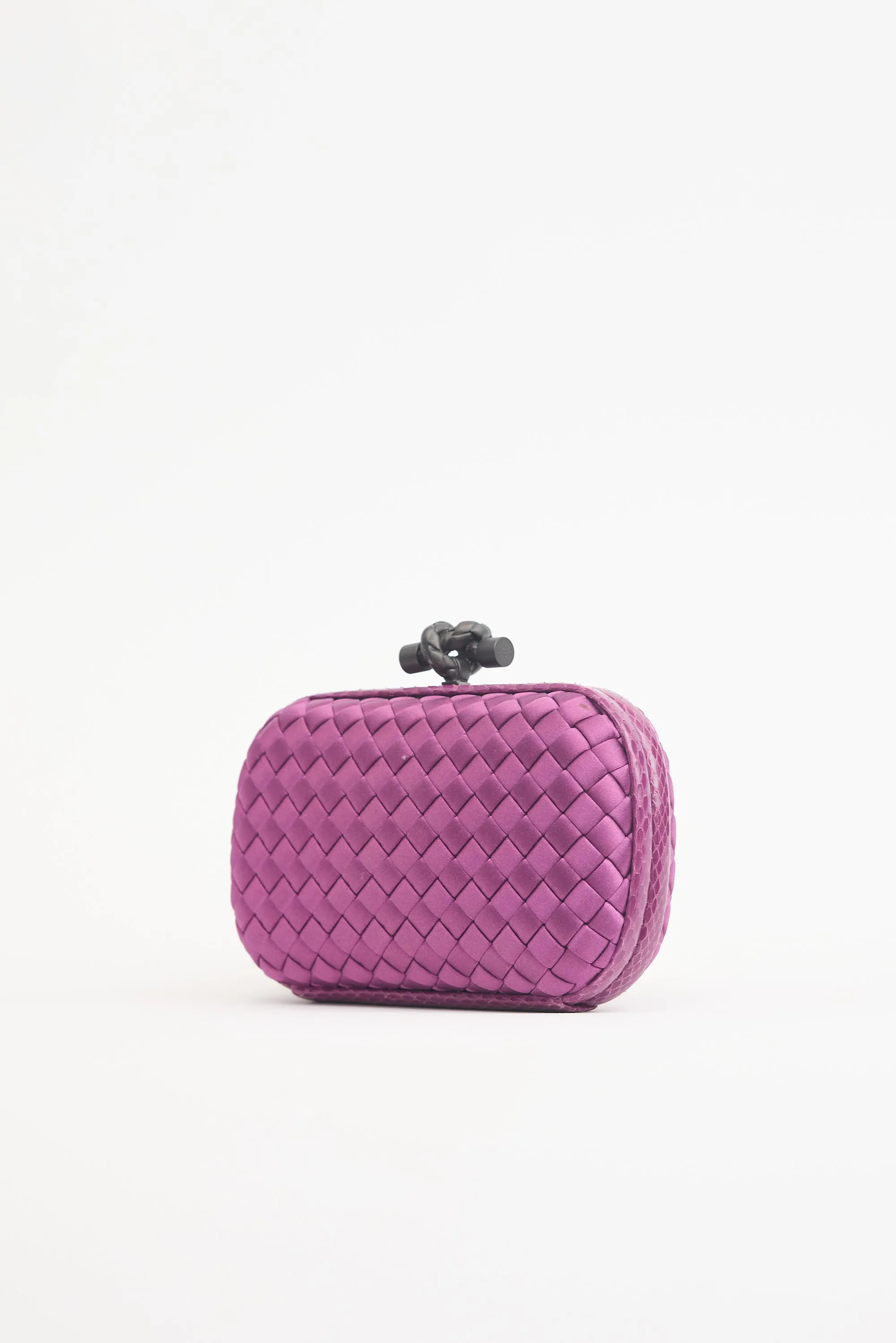 Satin & Exotic Leather Intrecciato Knot Clutch sold by VSP Consignment product image thumbnail 2
