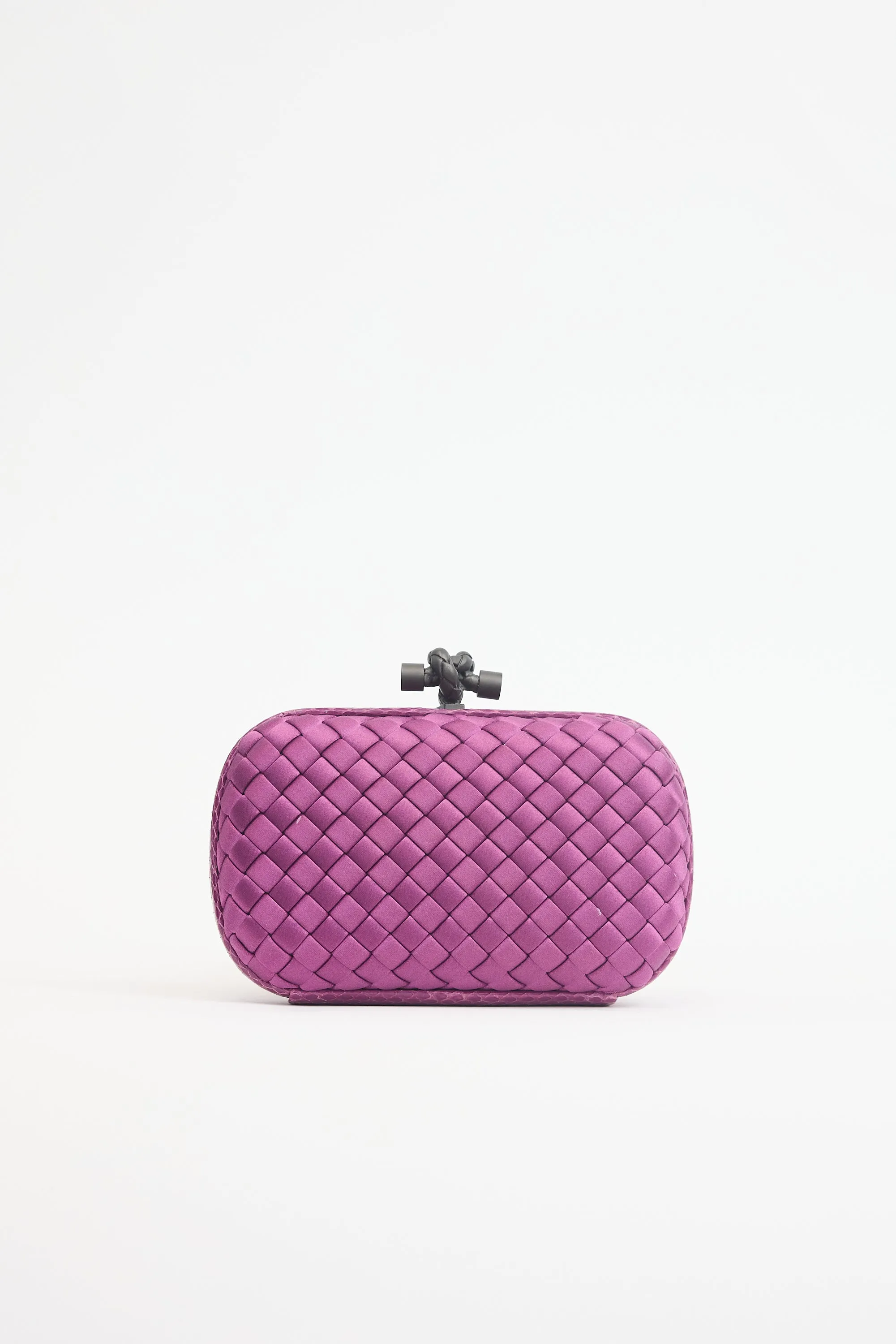 Satin & Exotic Leather Intrecciato Knot Clutch sold by VSP Consignment product image thumbnail 3