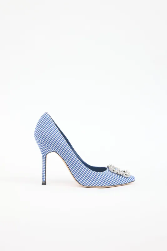 Gingham Hangisi Pump sold by VSP Consignment