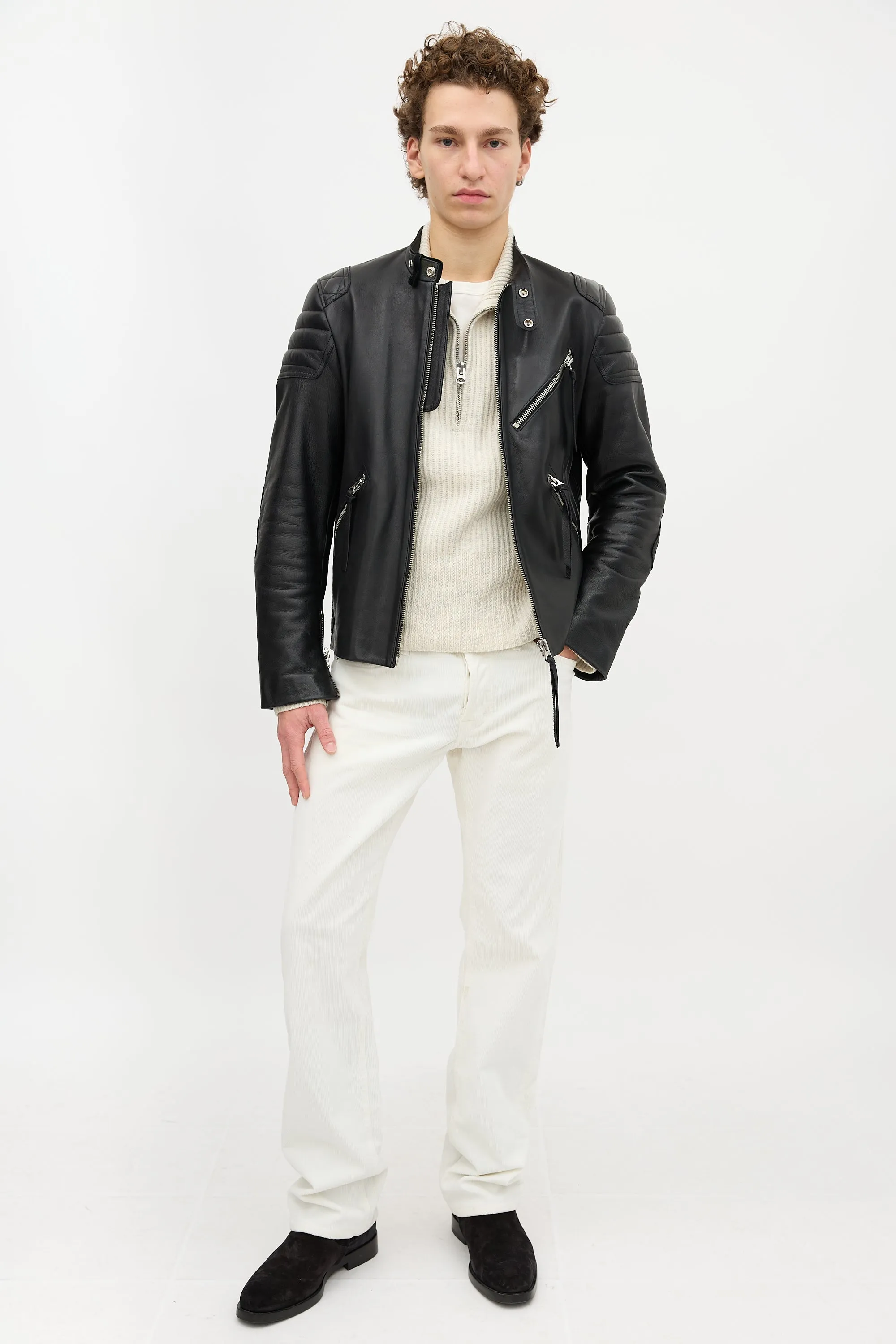 Leather Oliver Jacket sold by VSP Consignment product image thumbnail 5