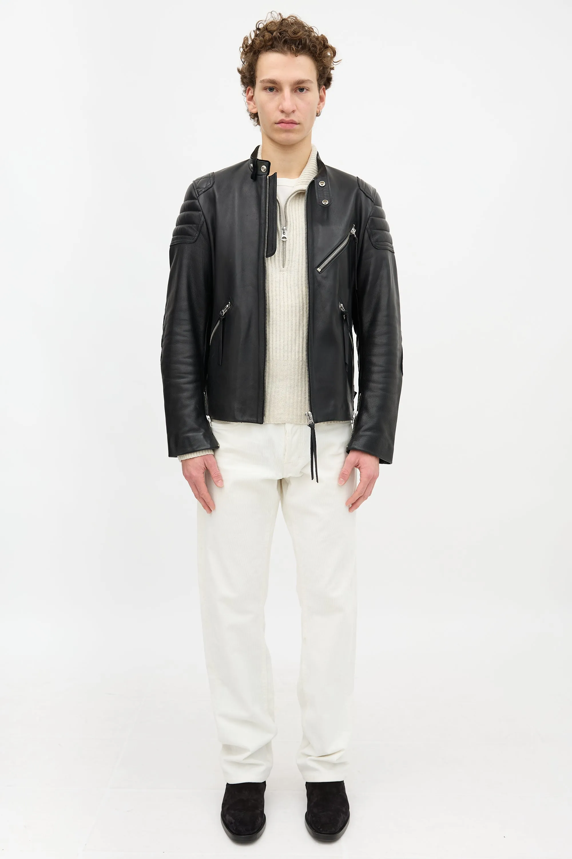Leather Oliver Jacket sold by VSP Consignment product image thumbnail 2