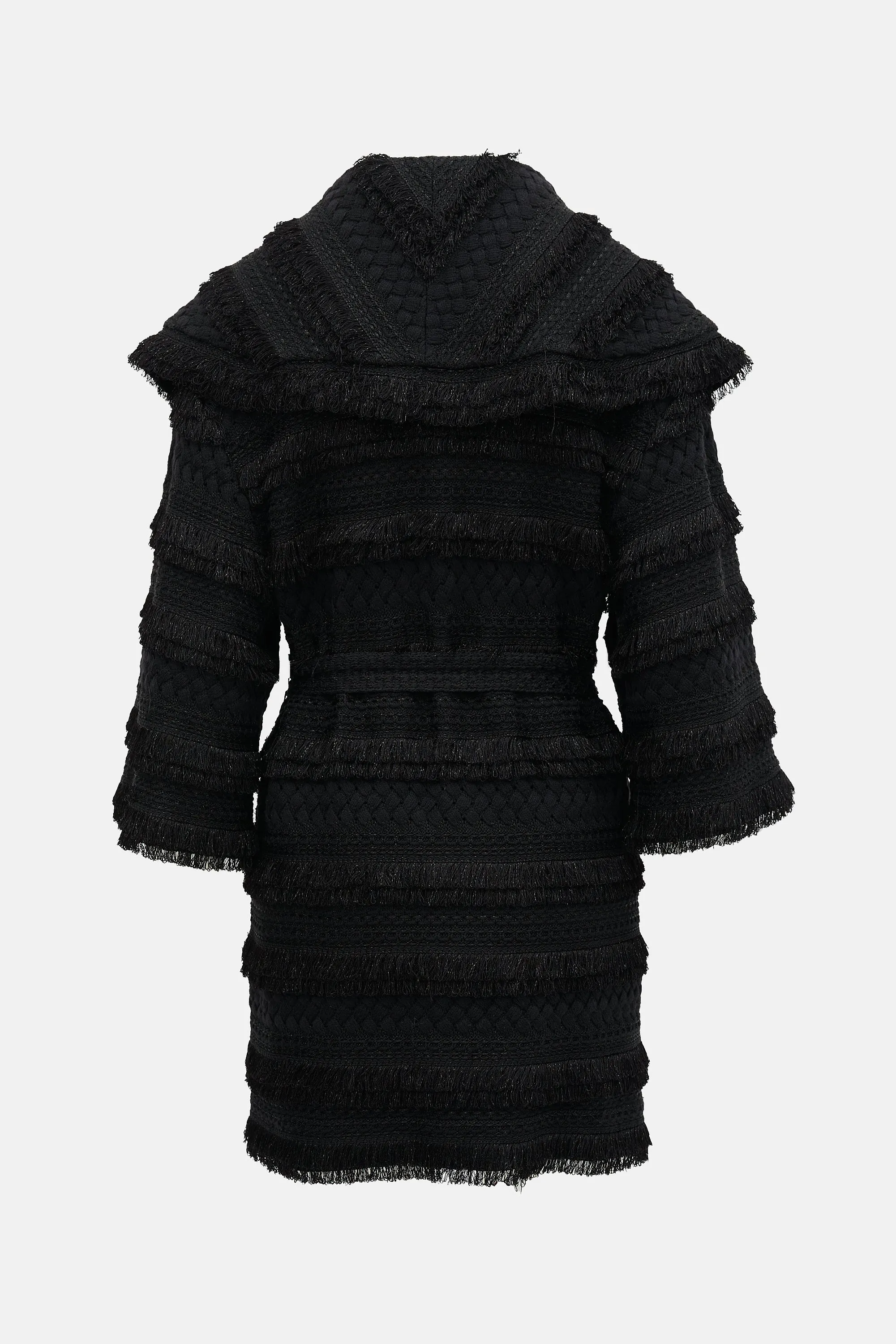 Knit Jacquard Fringe Jacket sold by VSP Consignment product image thumbnail 2