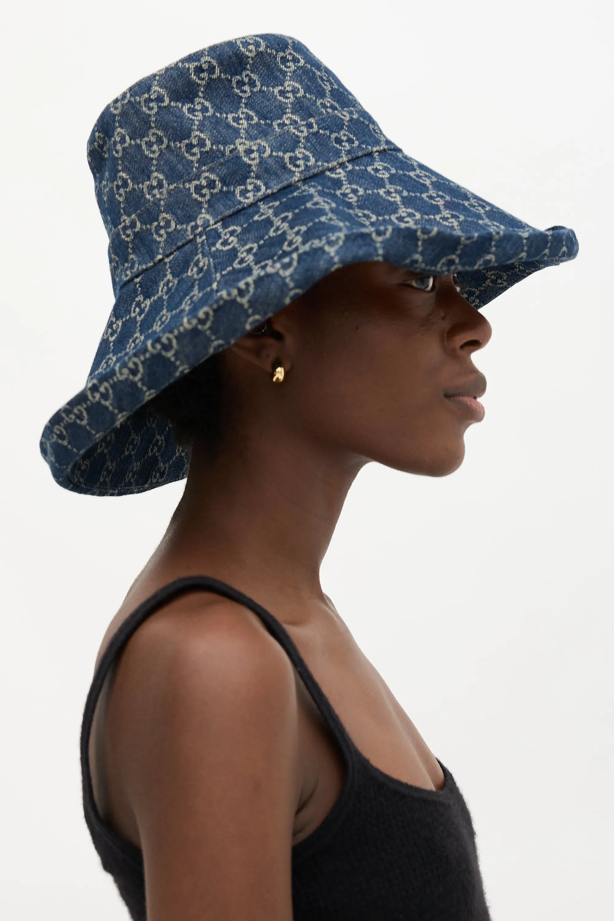 GG Monogram Denim Hat sold by VSP Consignment product image thumbnail 3