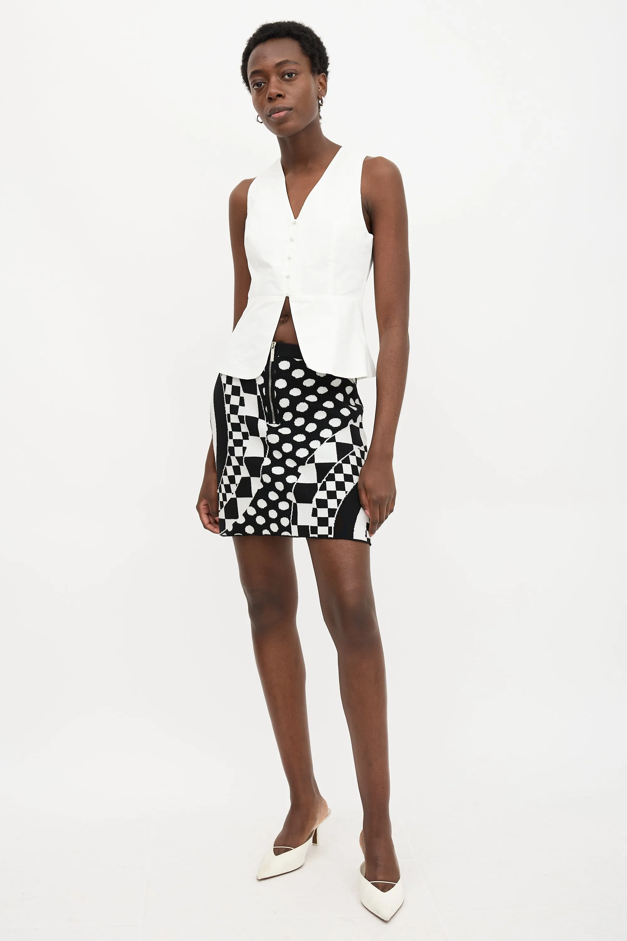 Wool Abstract Printed Skirt sold by VSP Consignment product image thumbnail 2