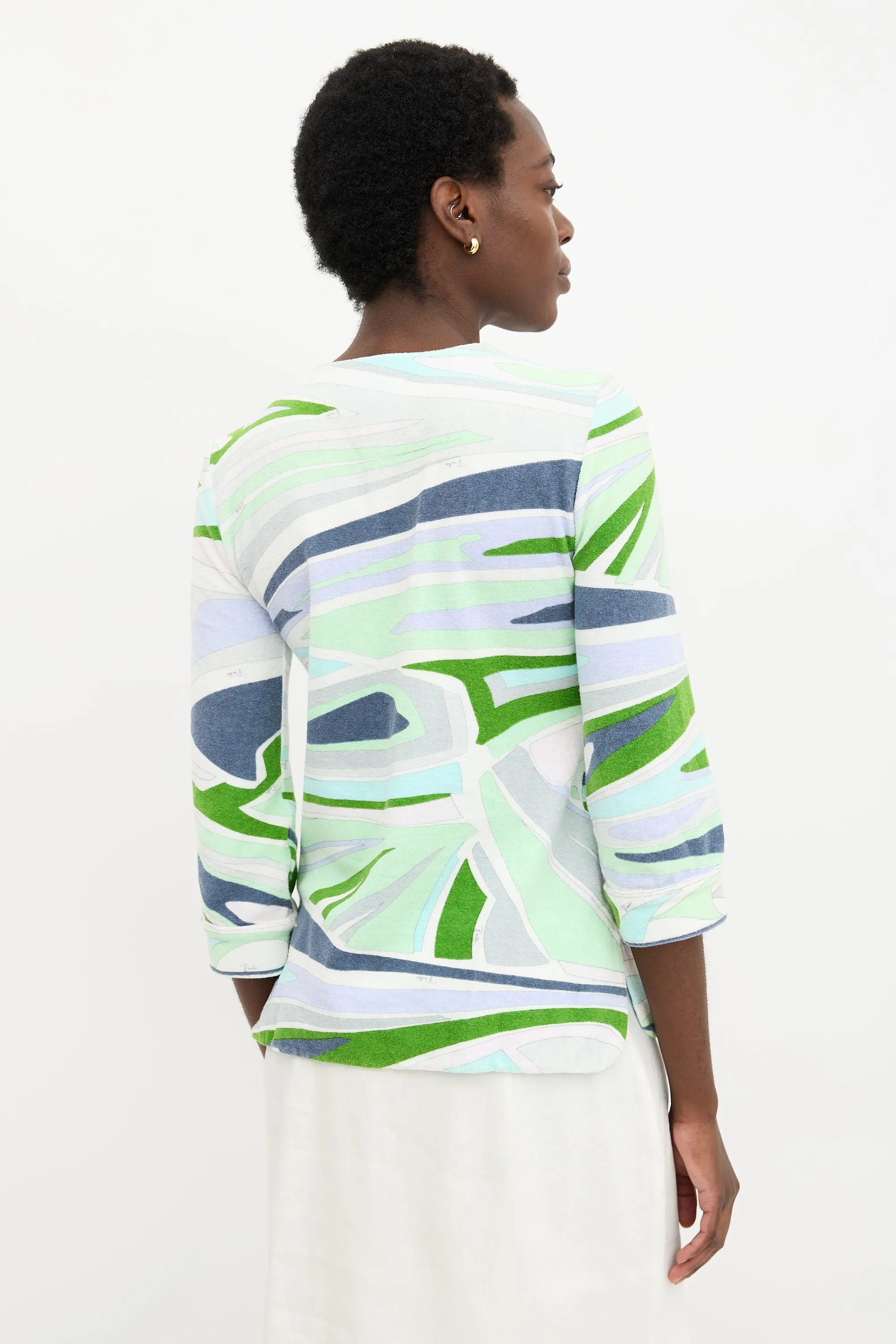 Terry Abstract Printed Top sold by VSP Consignment product image thumbnail 4