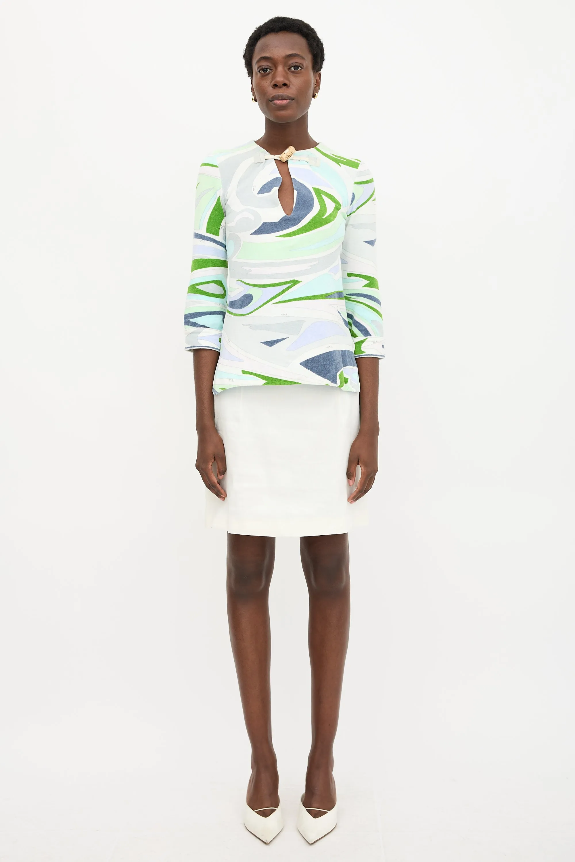 Terry Abstract Printed Top sold by VSP Consignment product image thumbnail 2