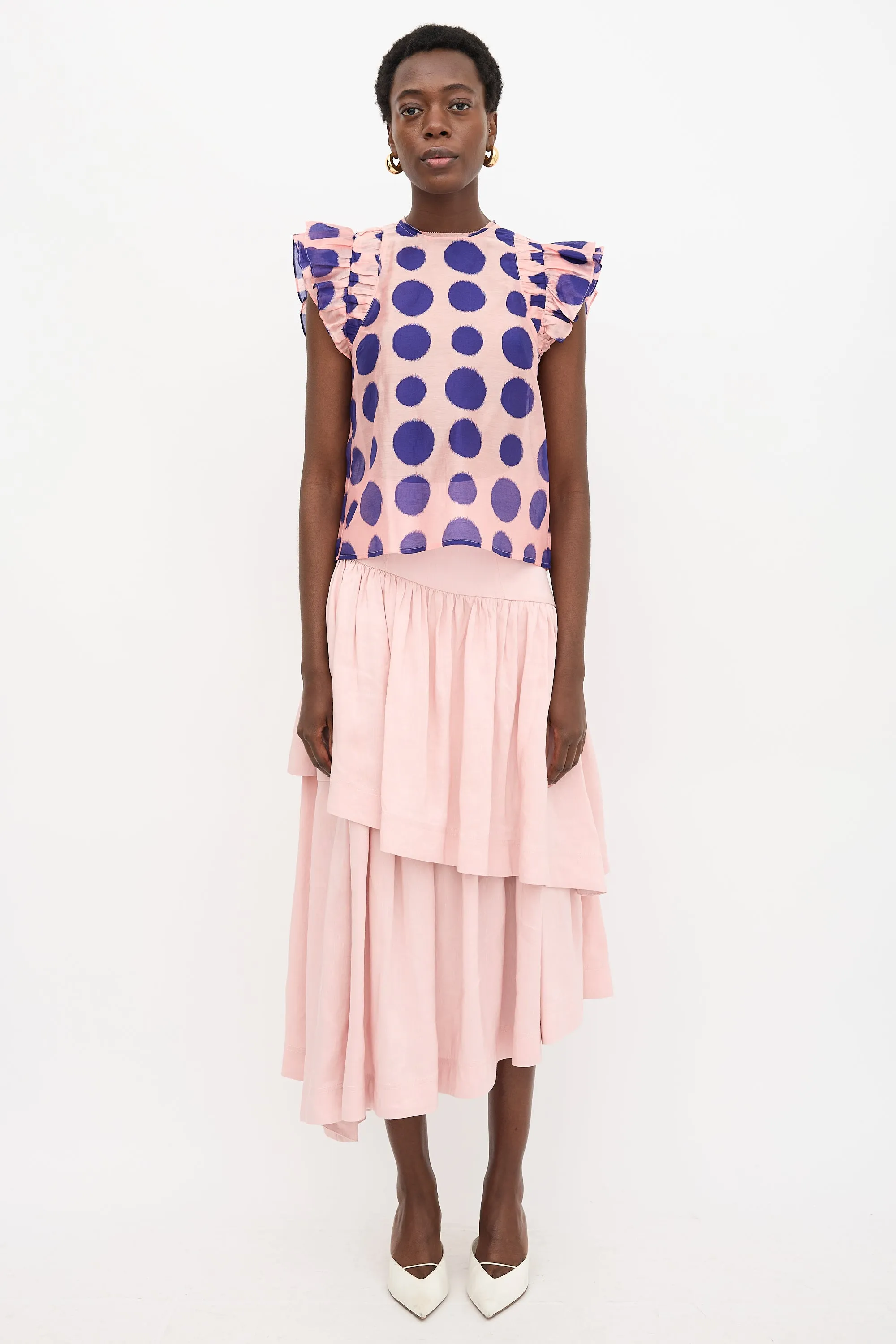 Polka Dot Caprice Blouse sold by VSP Consignment product image thumbnail 2