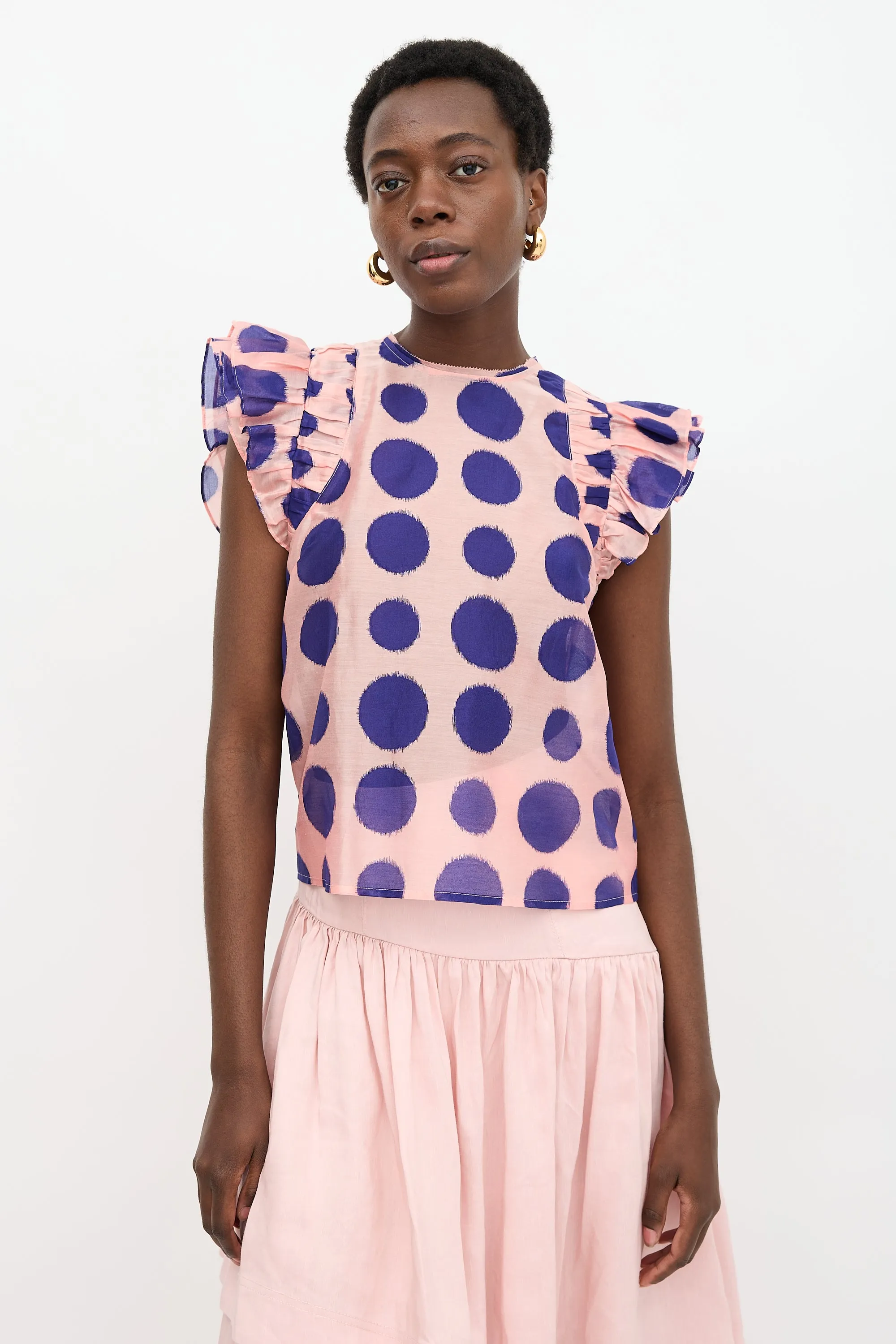 Polka Dot Caprice Blouse sold by VSP Consignment