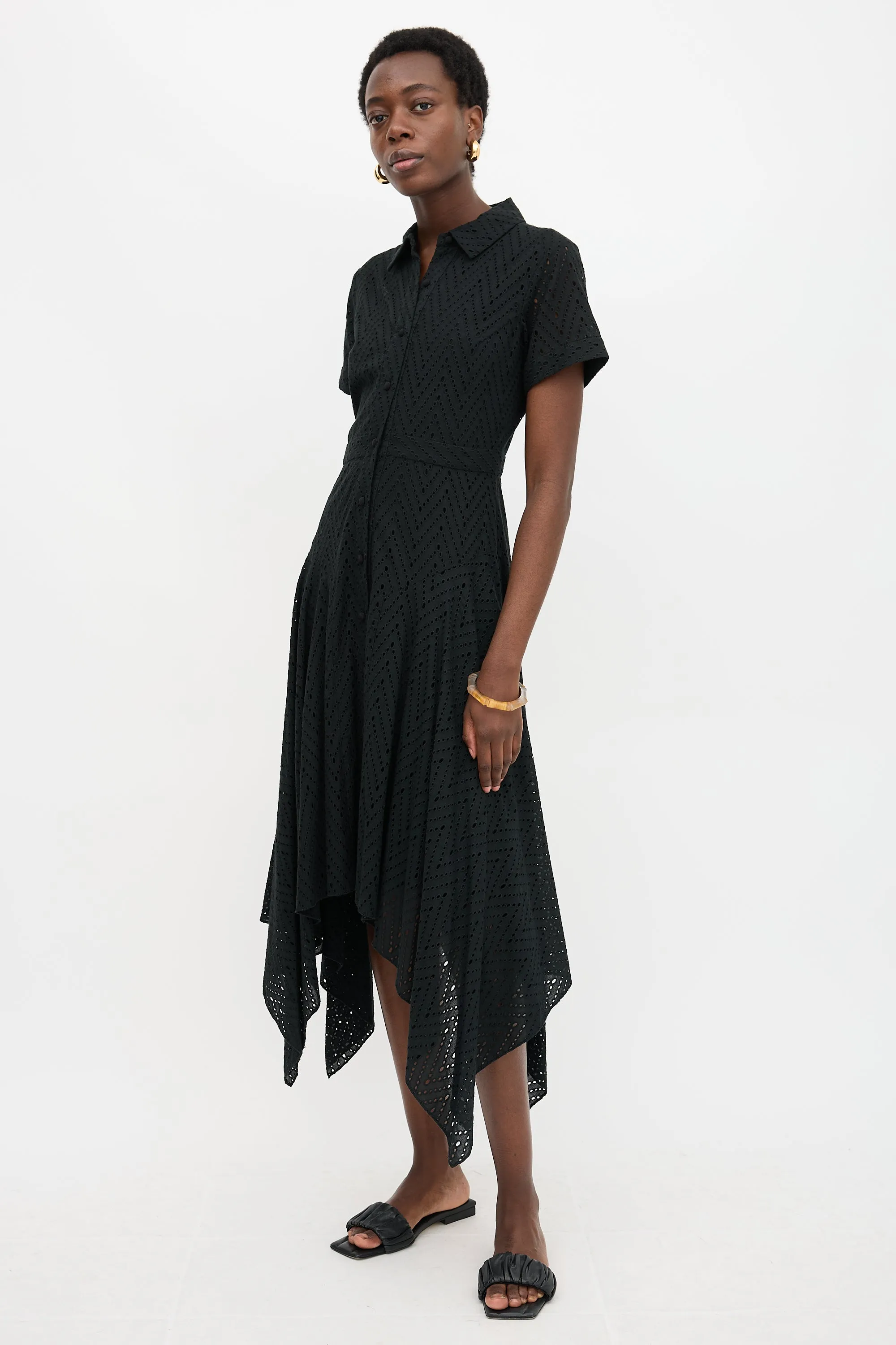 Eyelet Shirt Dress sold by VSP Consignment product image thumbnail 3