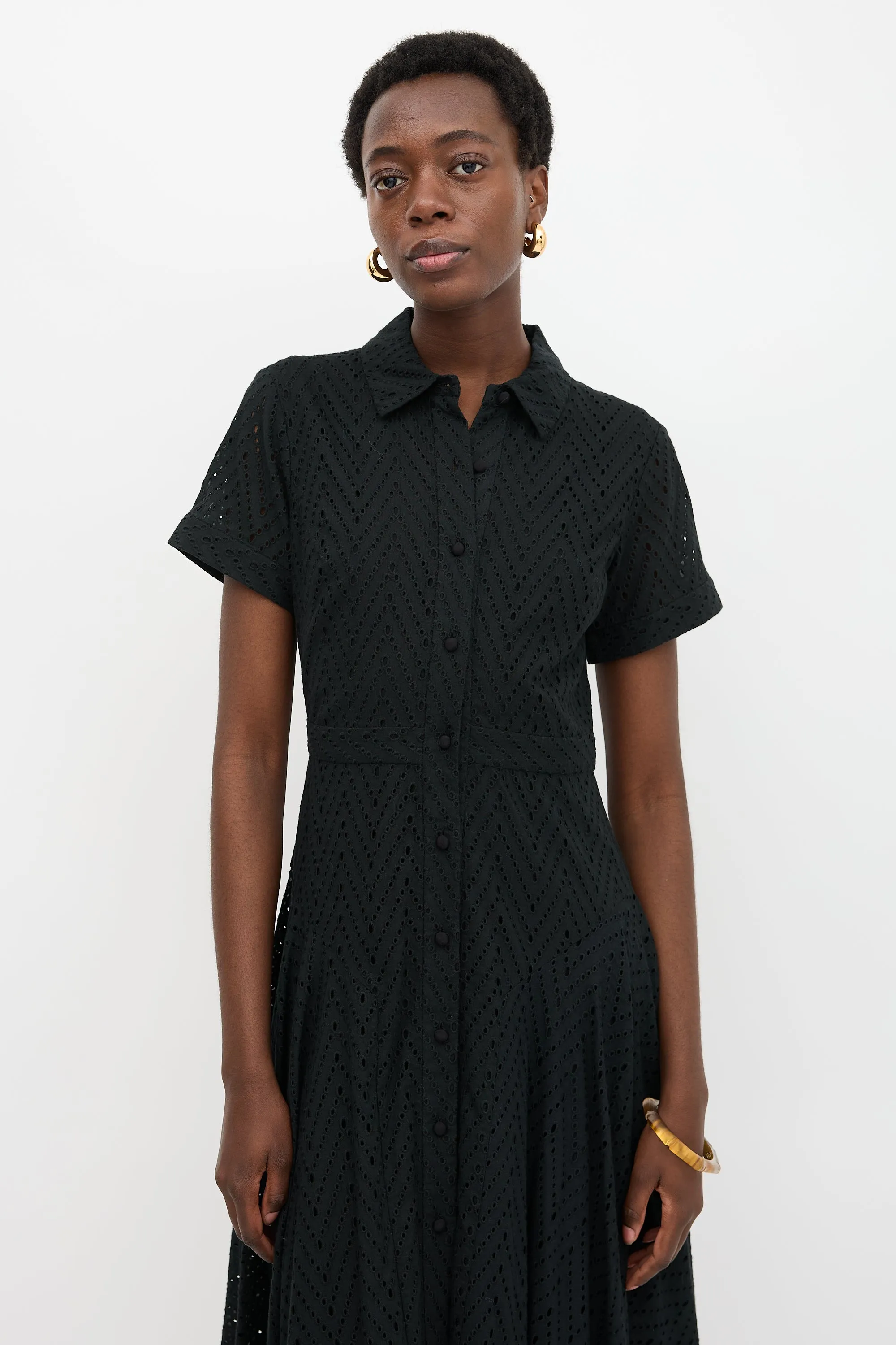 Eyelet Shirt Dress sold by VSP Consignment product image thumbnail 2