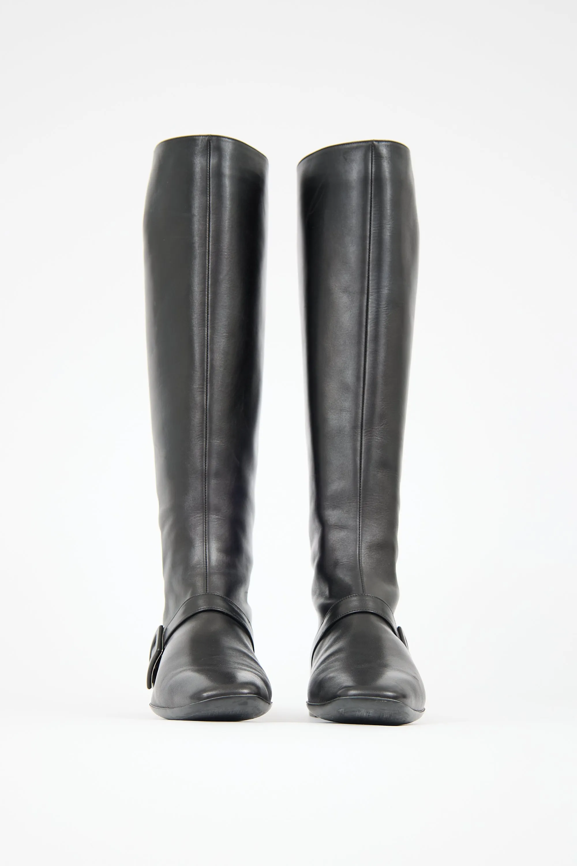 Leather Buckle Boot sold by VSP Consignment product image thumbnail 3