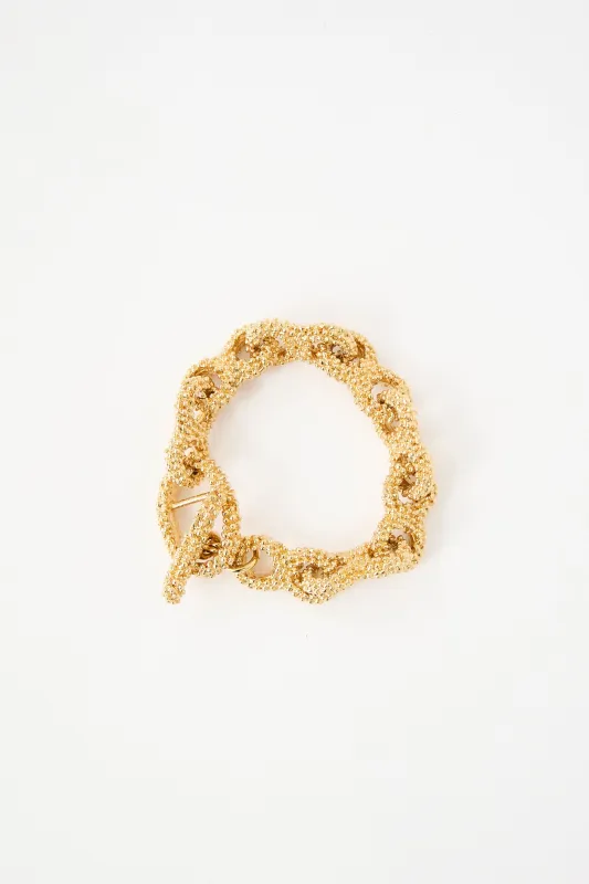Vega Textured Chain Bracelet sold by VSP Consignment