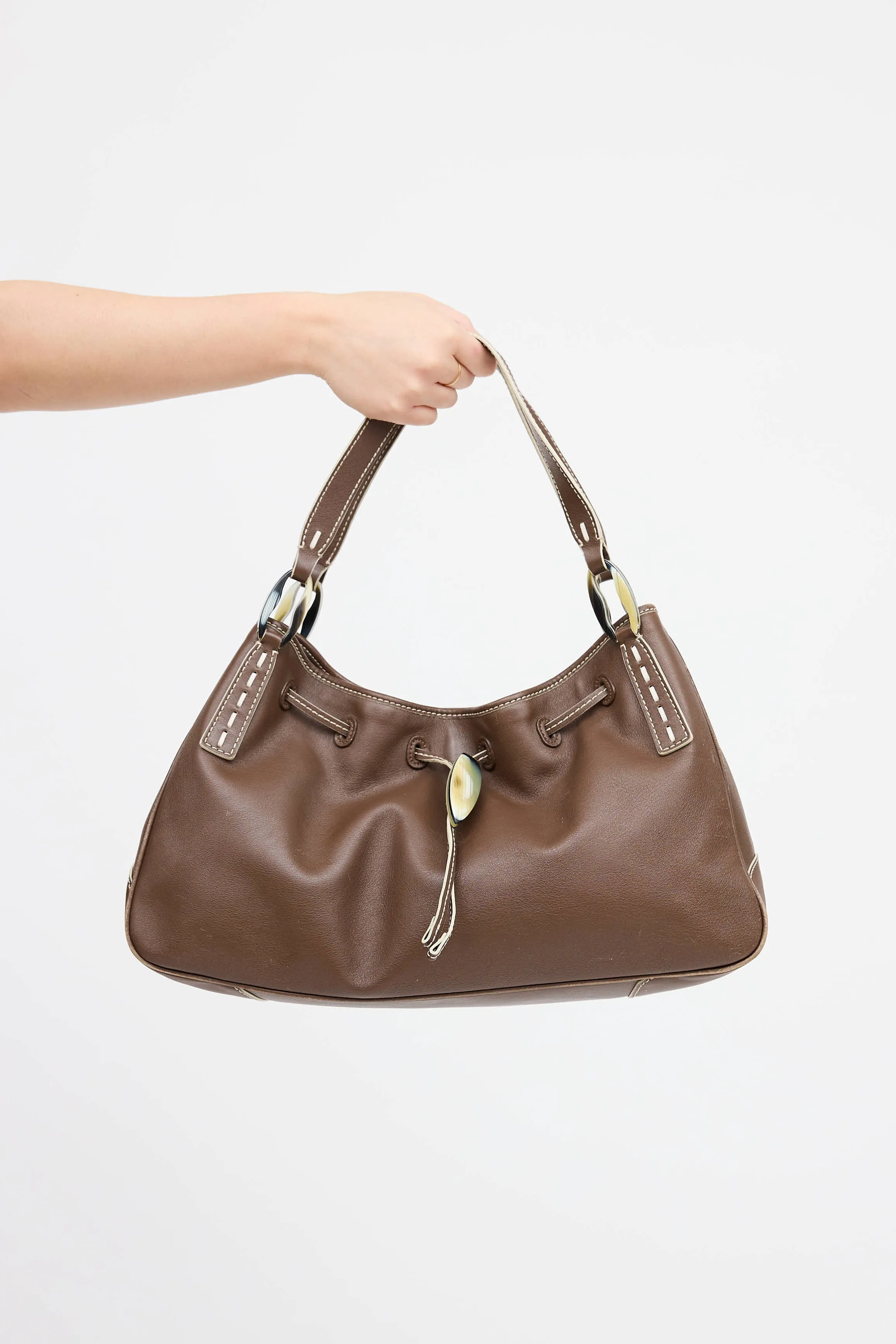 Drawstring Shoulder Bag sold by VSP Consignment