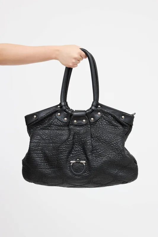 Pebbled Leather Shoulder Bag sold by VSP Consignment