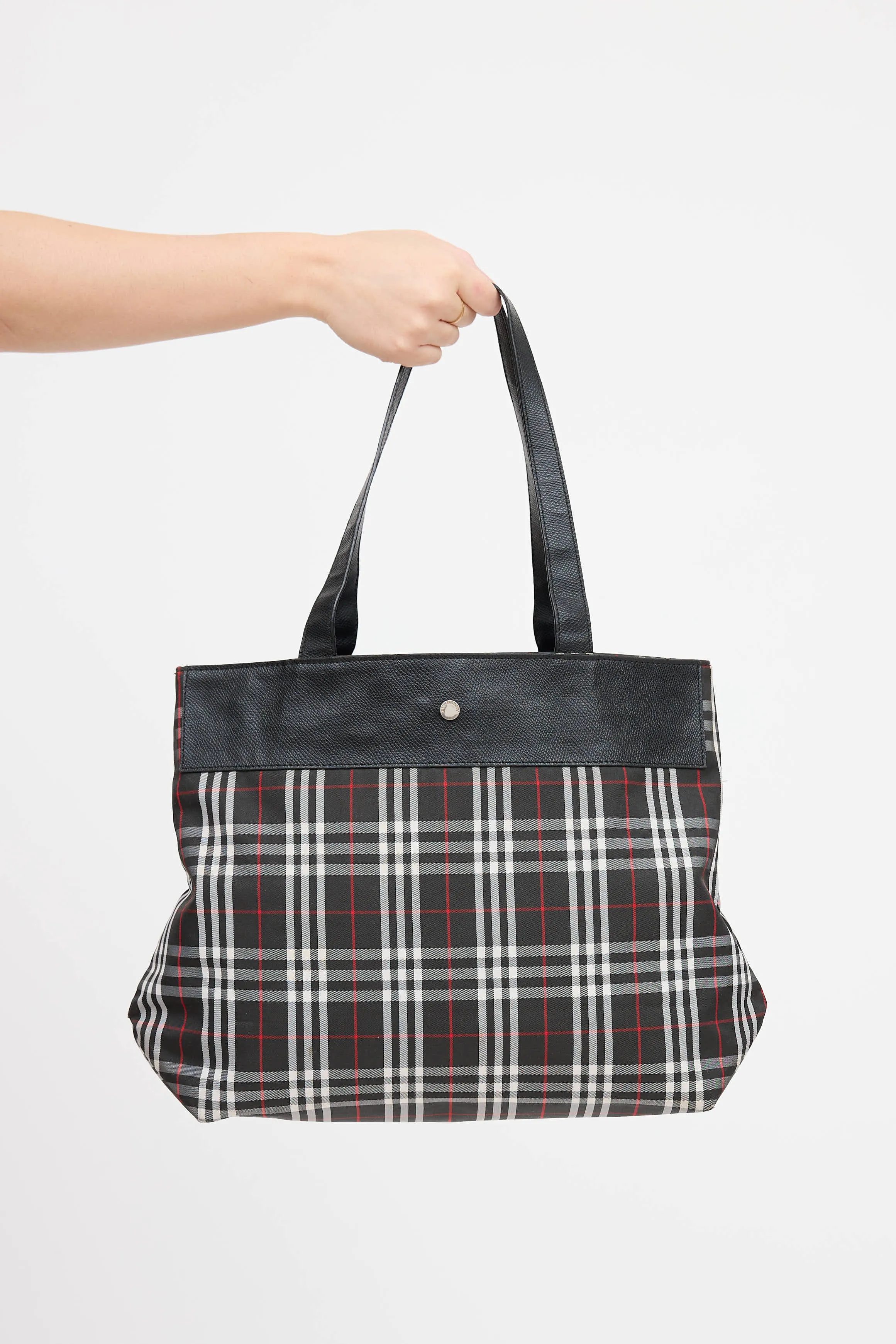 Nova Check Tote Bag sold by VSP Consignment