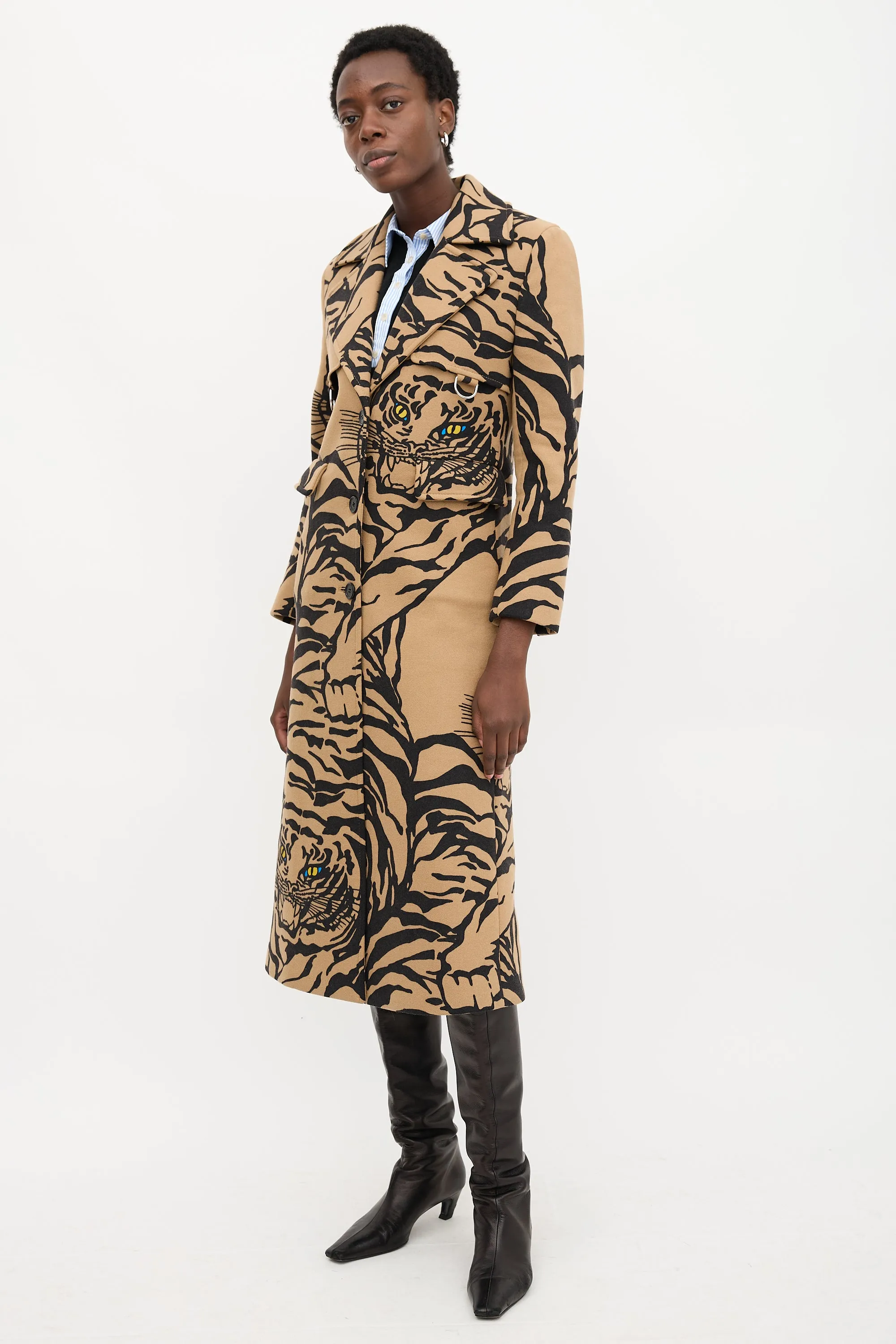Wool Printed Coat sold by VSP Consignment product image thumbnail 3