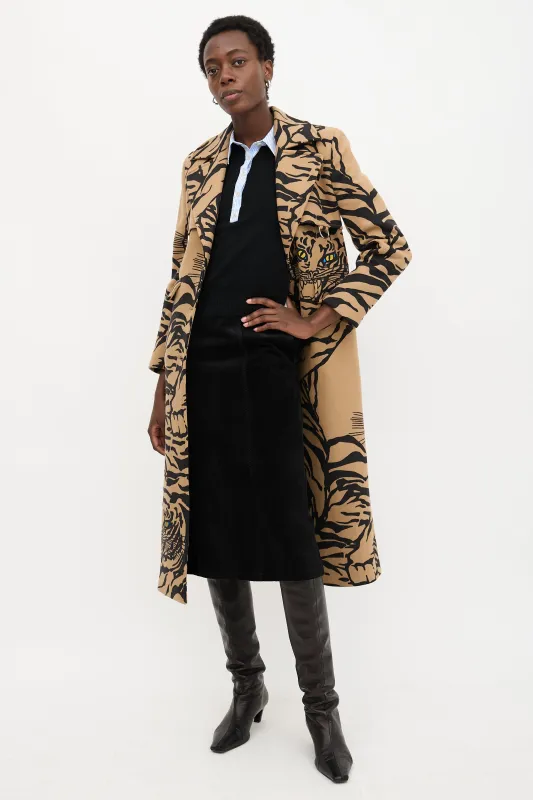 Wool Printed Coat sold by VSP Consignment